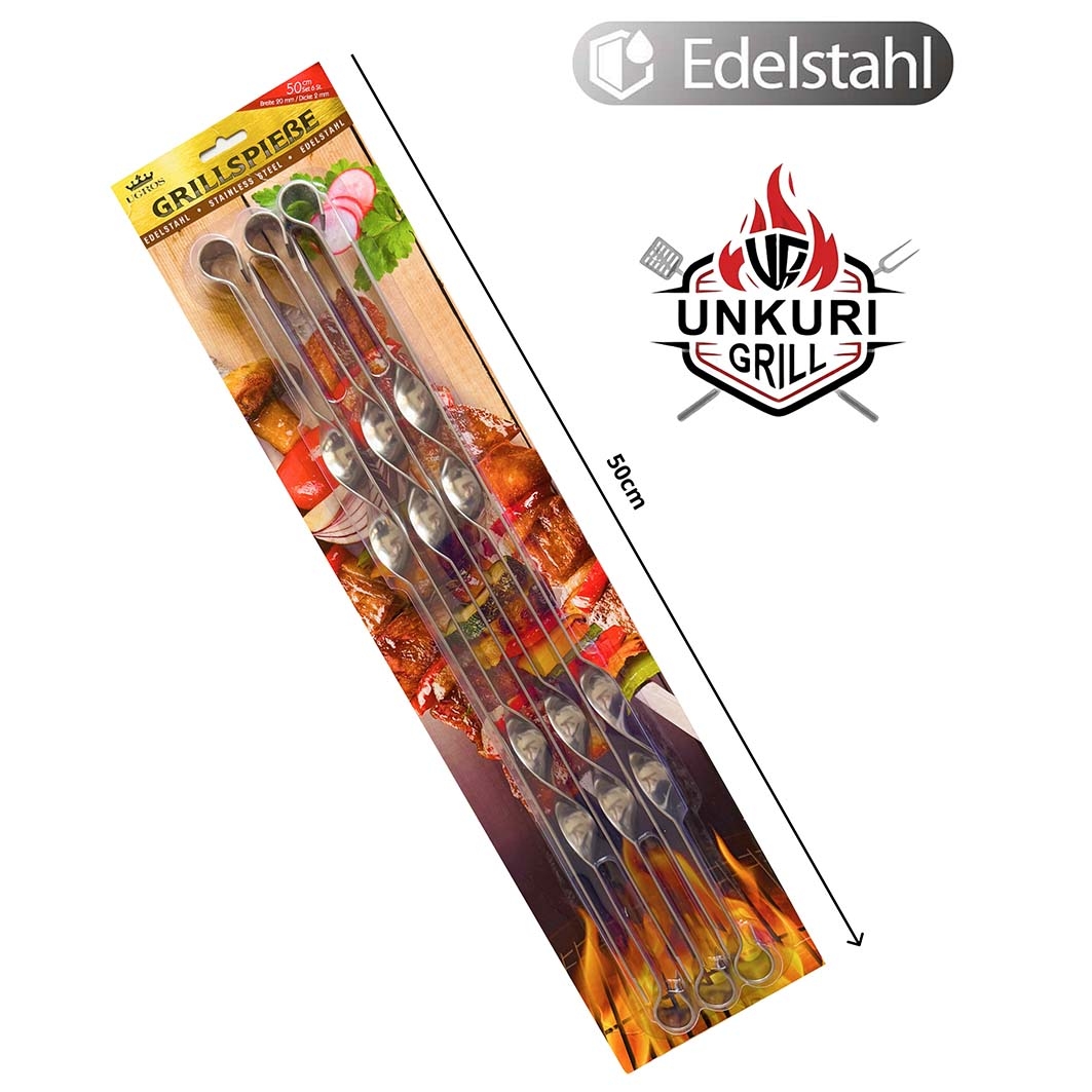 Grillspiesse 6st., 50cm х 2cm x 2mm