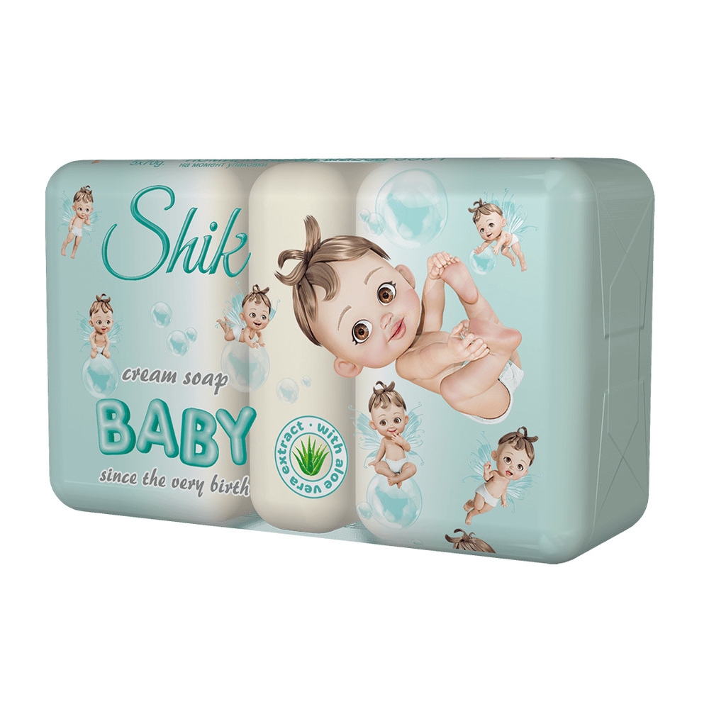 "Shik" Creme-Seife "Detskoe" mit Aloe-Extrakt, 5 x 70 g.