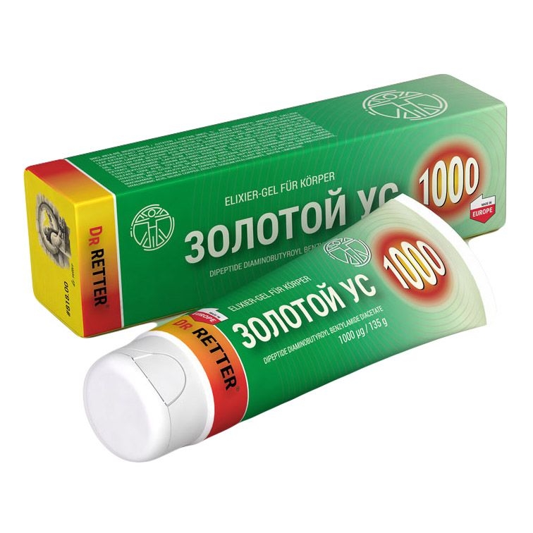 Dr. Retter - "Serie 1000" Elixier-Gel für Körper "Zolotoj us", 135 g