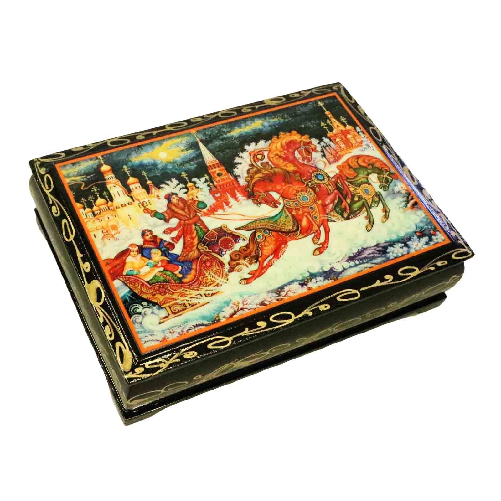 Souvenir Schatulle "Trojka", 14х10х4 cm