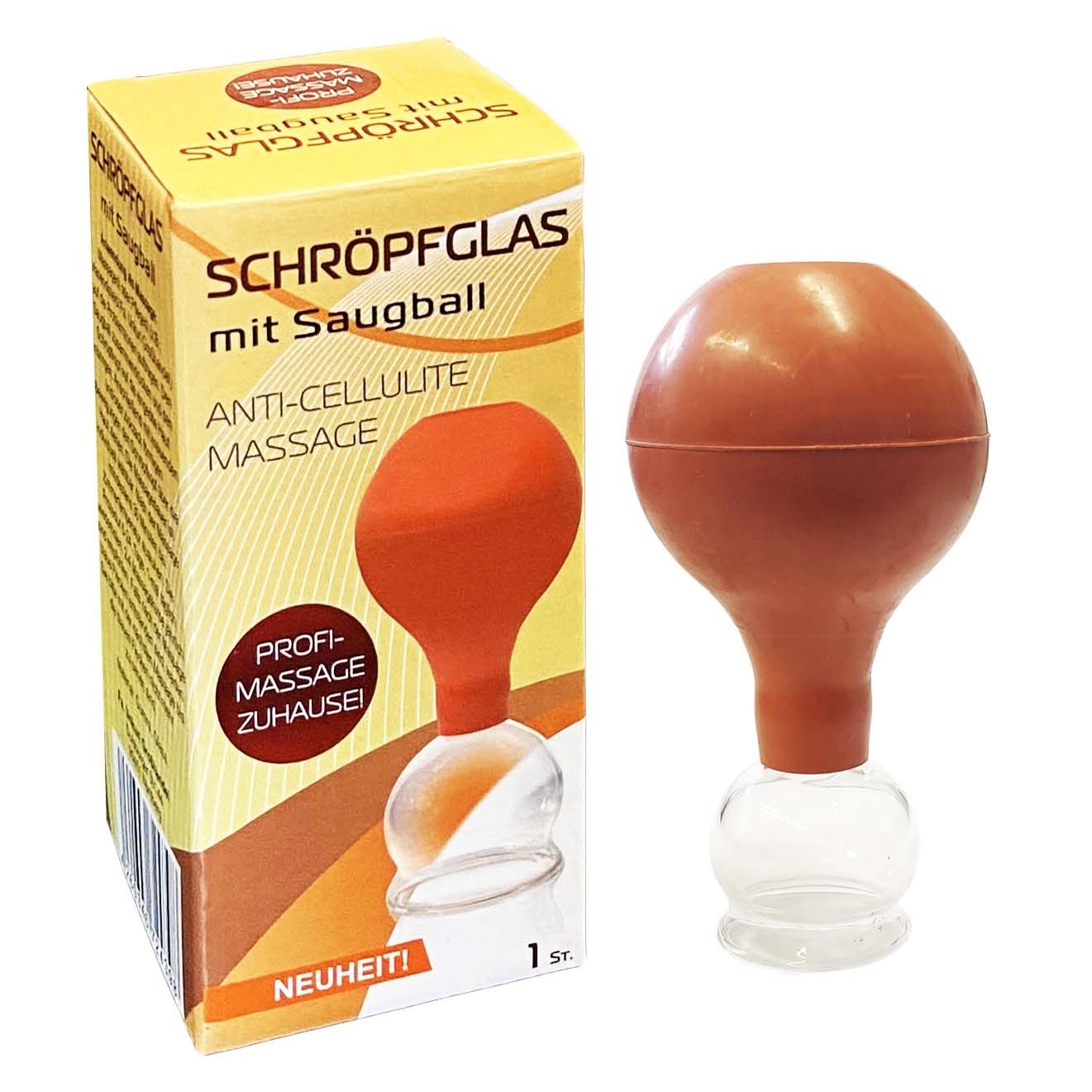 Schröpfglas mit Gummiball Ø 30 mm, 1 St.