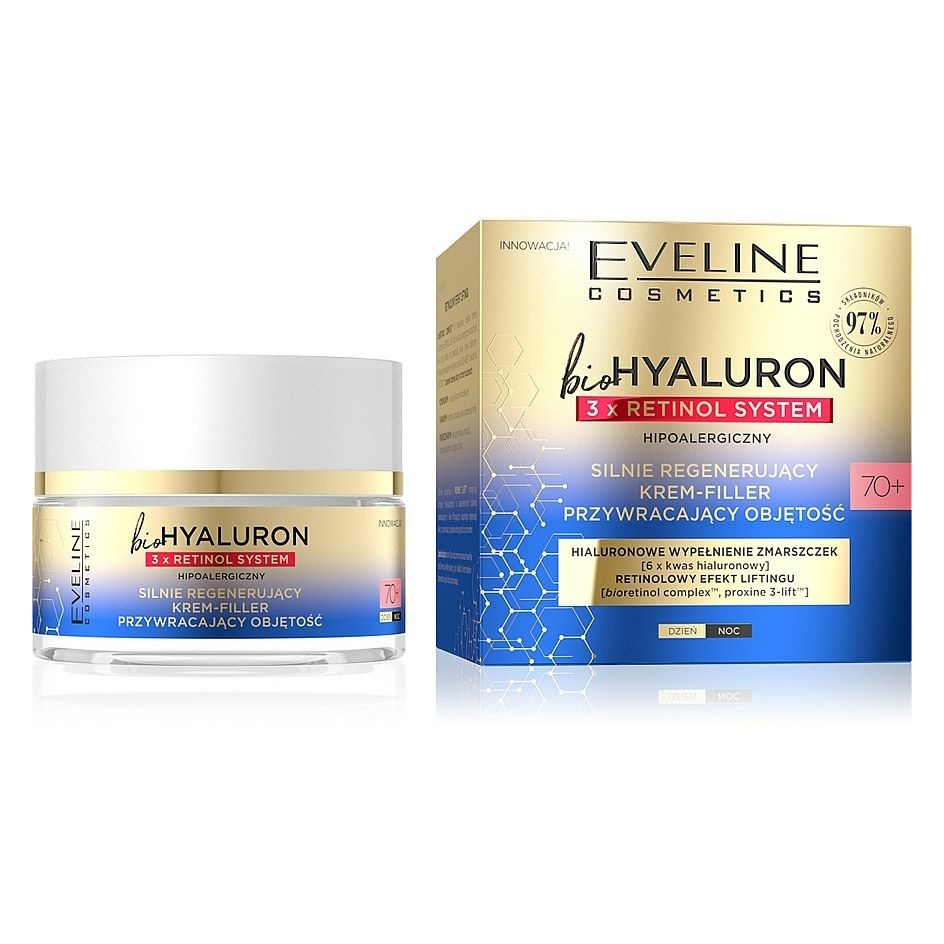 Eveline - Gesichtscreme "bioHyaluron 3xRetinol System", 70+