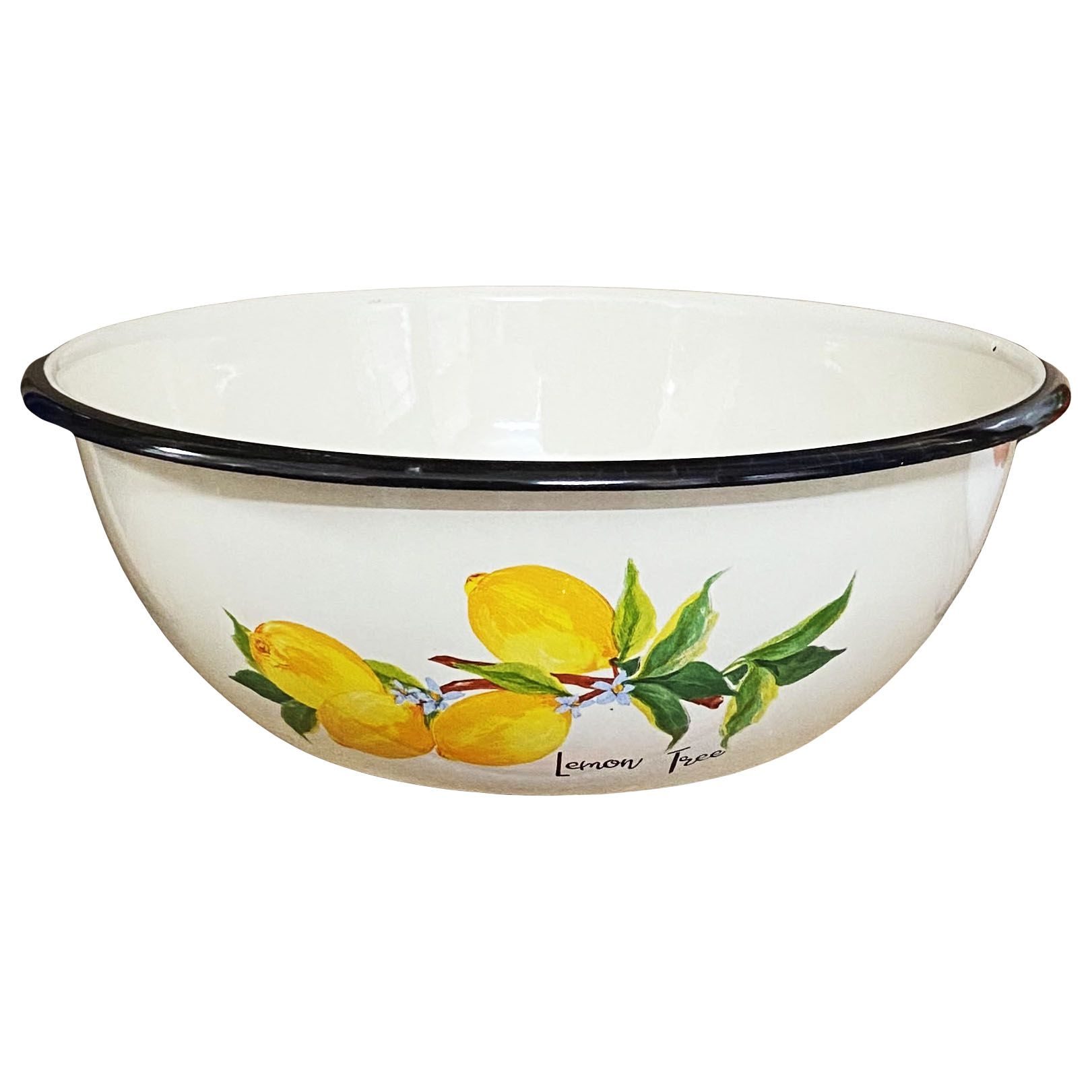 Schüssel emailliert 4,0 L "Zitronenbaum"