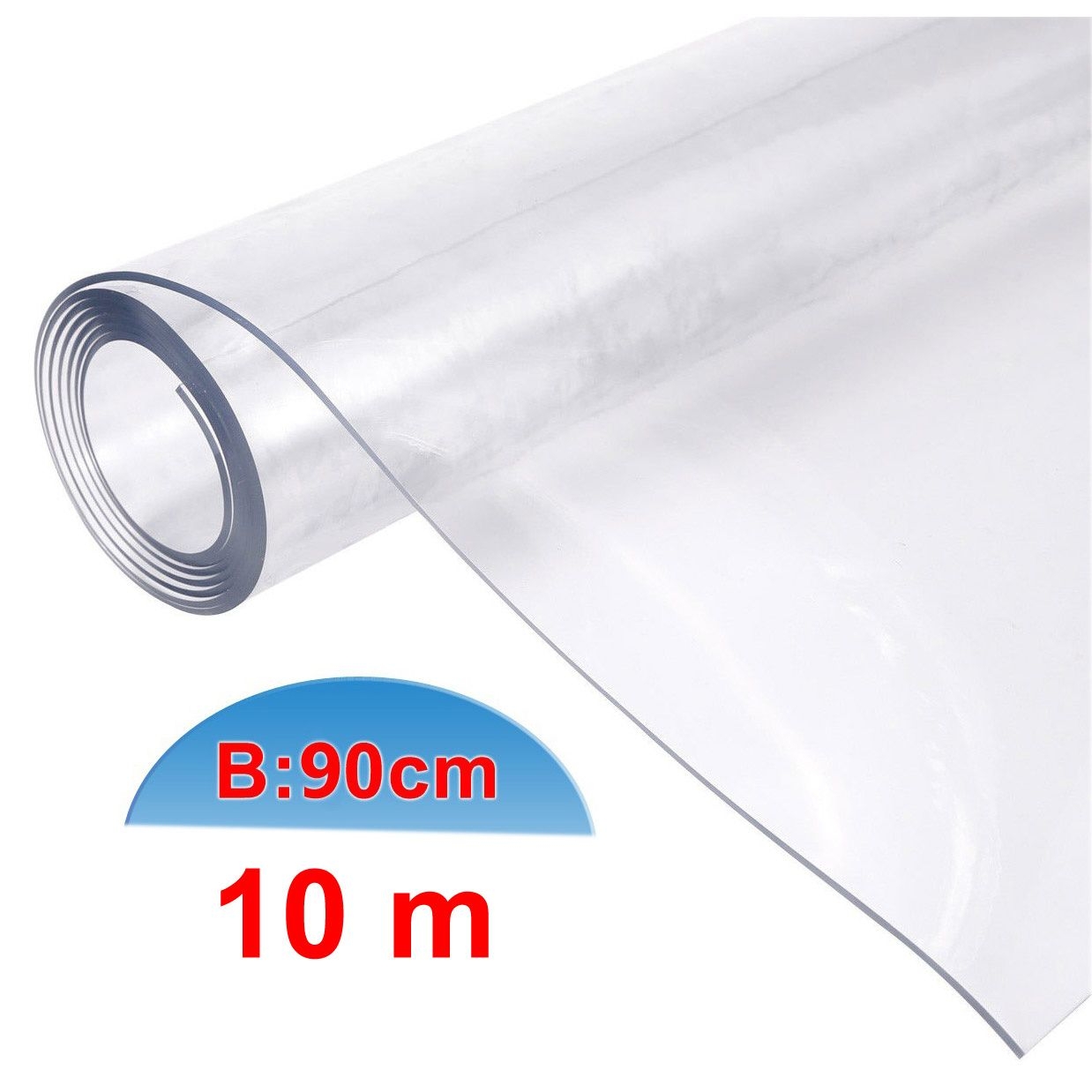 Tischdecke PVC "Crystal", transparent, 90cm/10m
