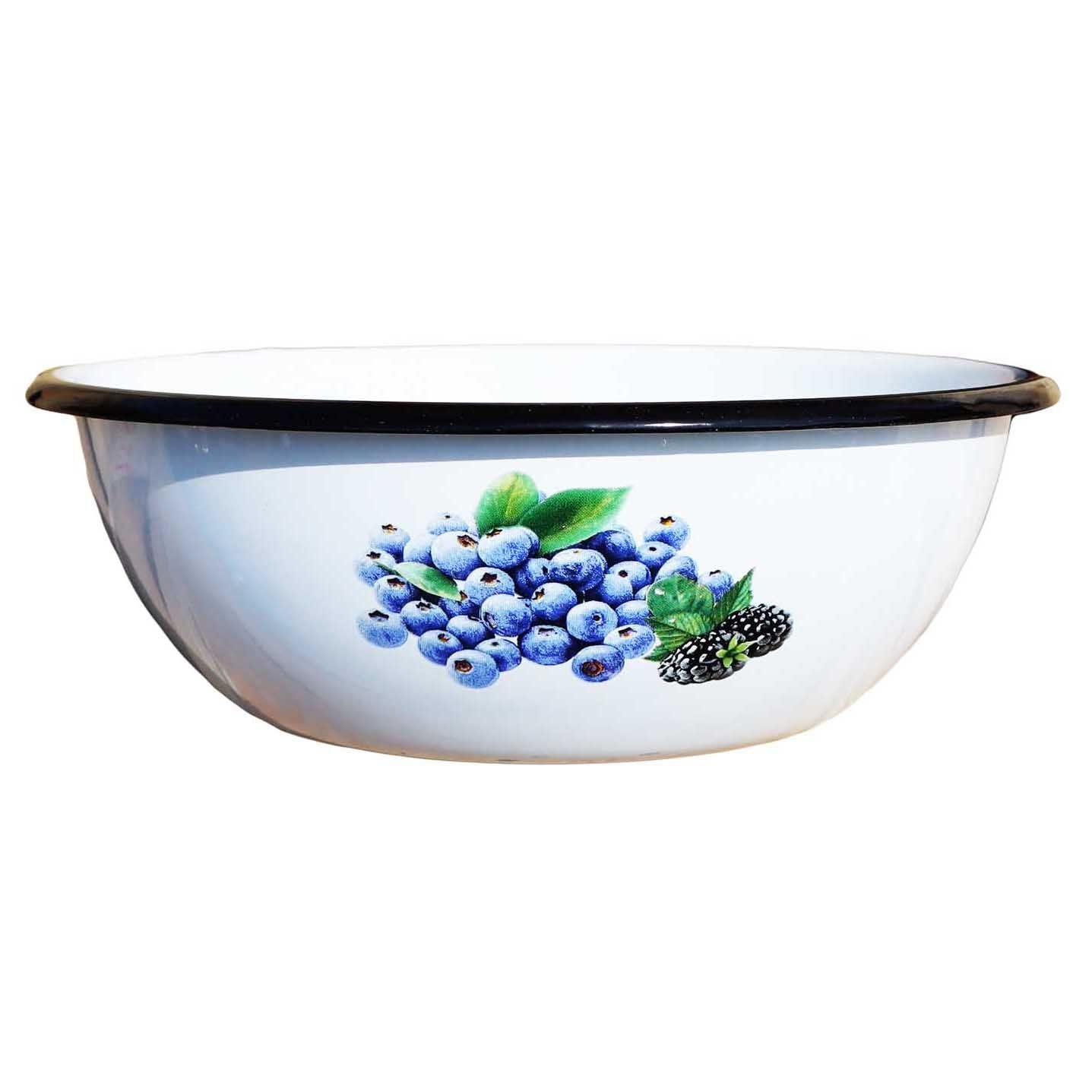 Schüssel emailliert, 2,5 L "Blaubeere"