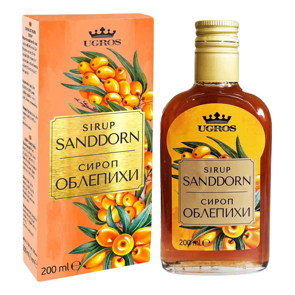"Ugros" Sirup Sanddorn, 200 ml