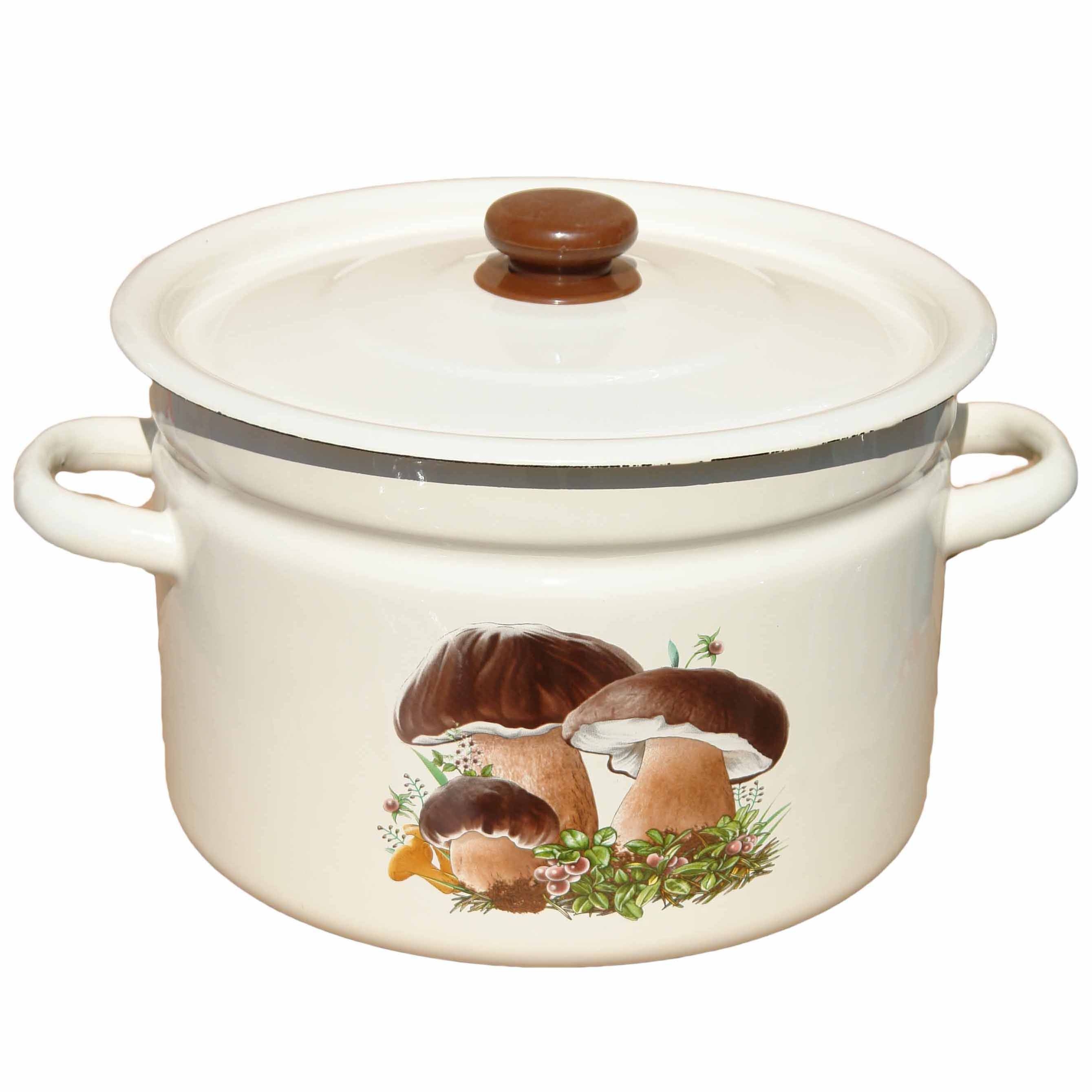 Topf, emailliert "Pilze", 9,0 L