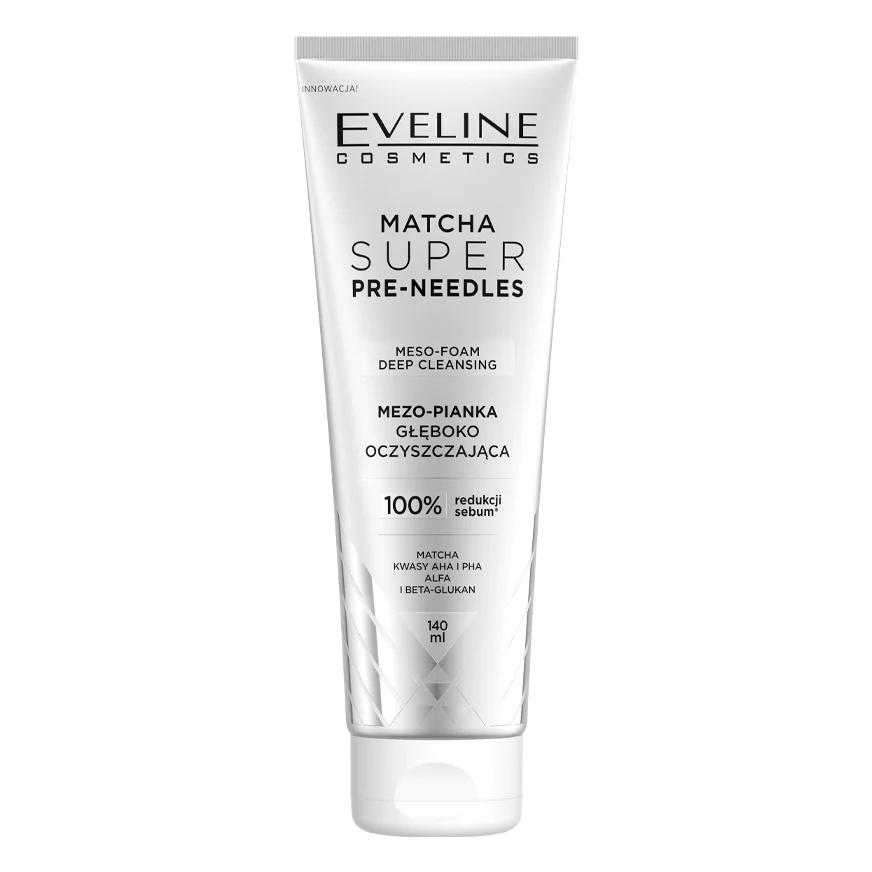 Eveline - "Matcha Super Pre-Needles" Meso-Schaum für Tiefenreinigung, 140 ml