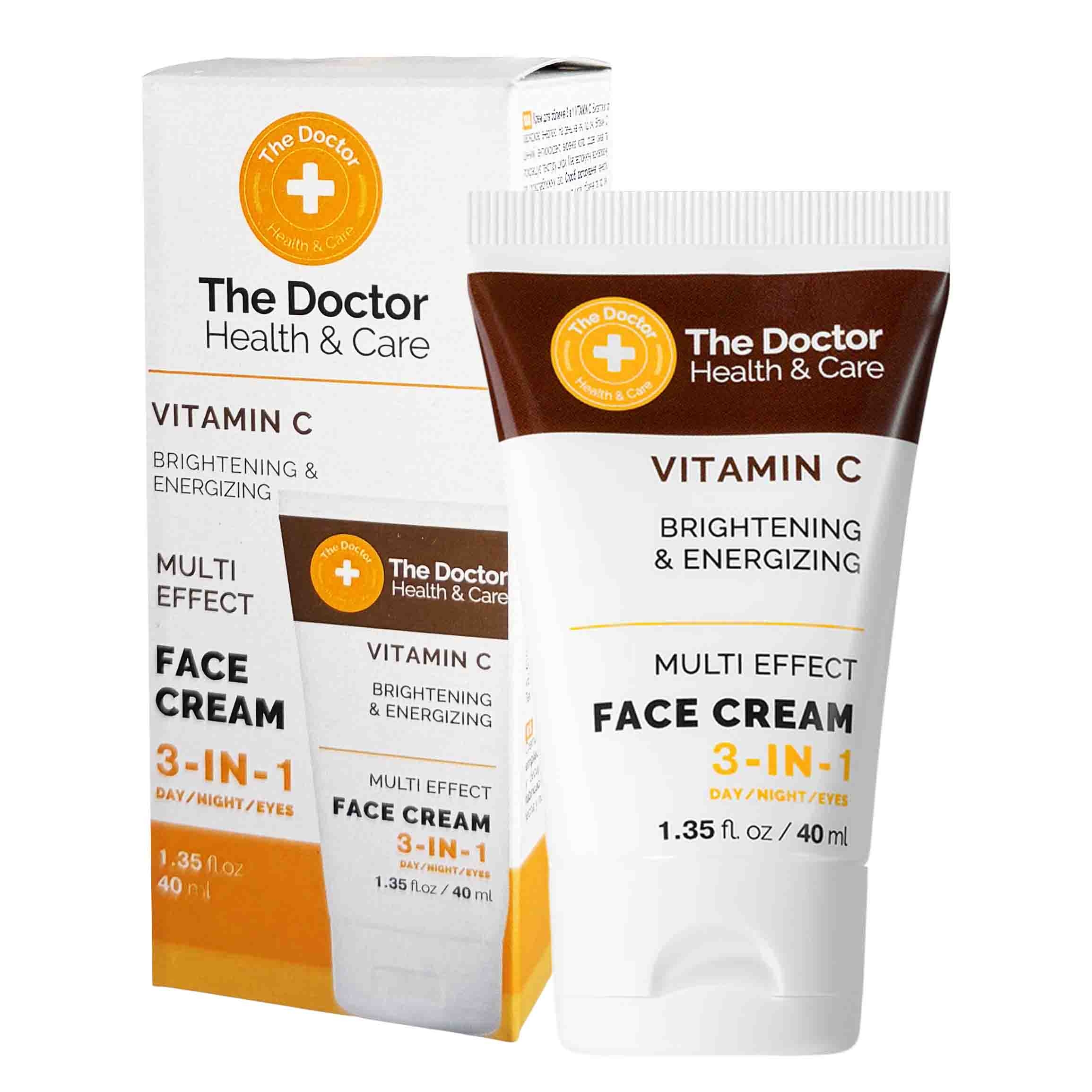 "The Doctor" Gesichtscreme 3-in-1 "Vitamin C", Aufhellend und energetisierend, 40 ml