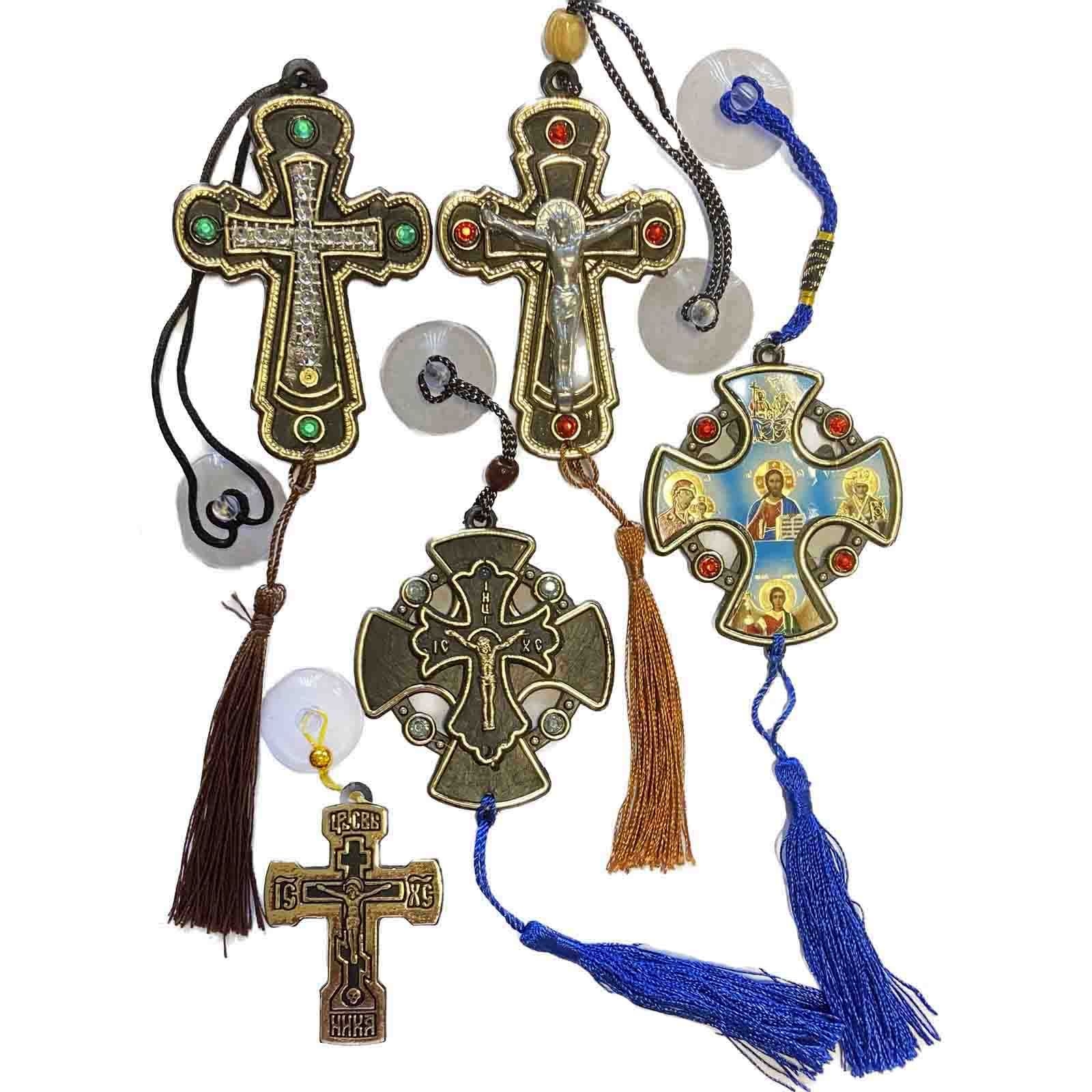 Набор подвесок автомобильных, кресты пластиковые