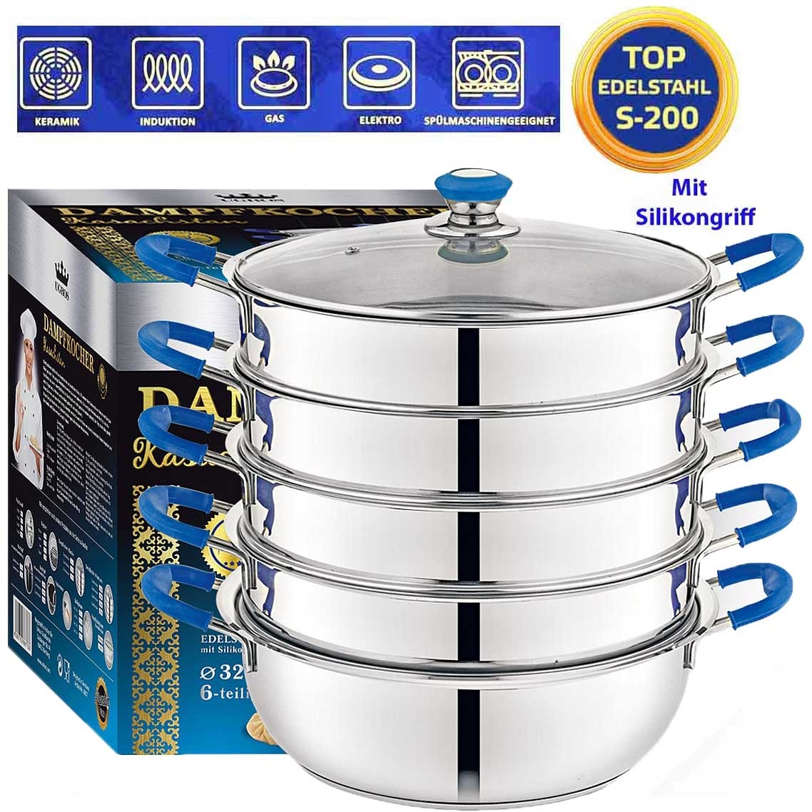 Dampfkocher "Kasachstan", Ø 32 cm