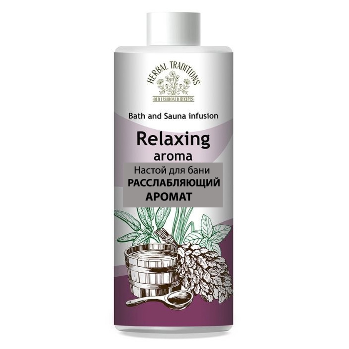"Herbal Traditions" "Entspannender Aroma", Sauna und Bäder aromatisch Aufguss mit natürlichen ätherischen Ölen, 500 ml