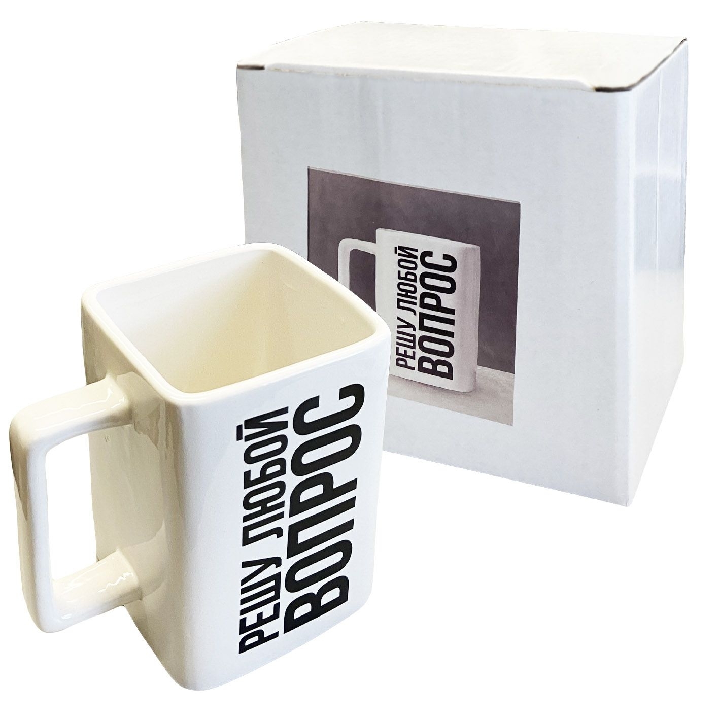 Keramikbecher "Решу любой вопрос", 500 ml