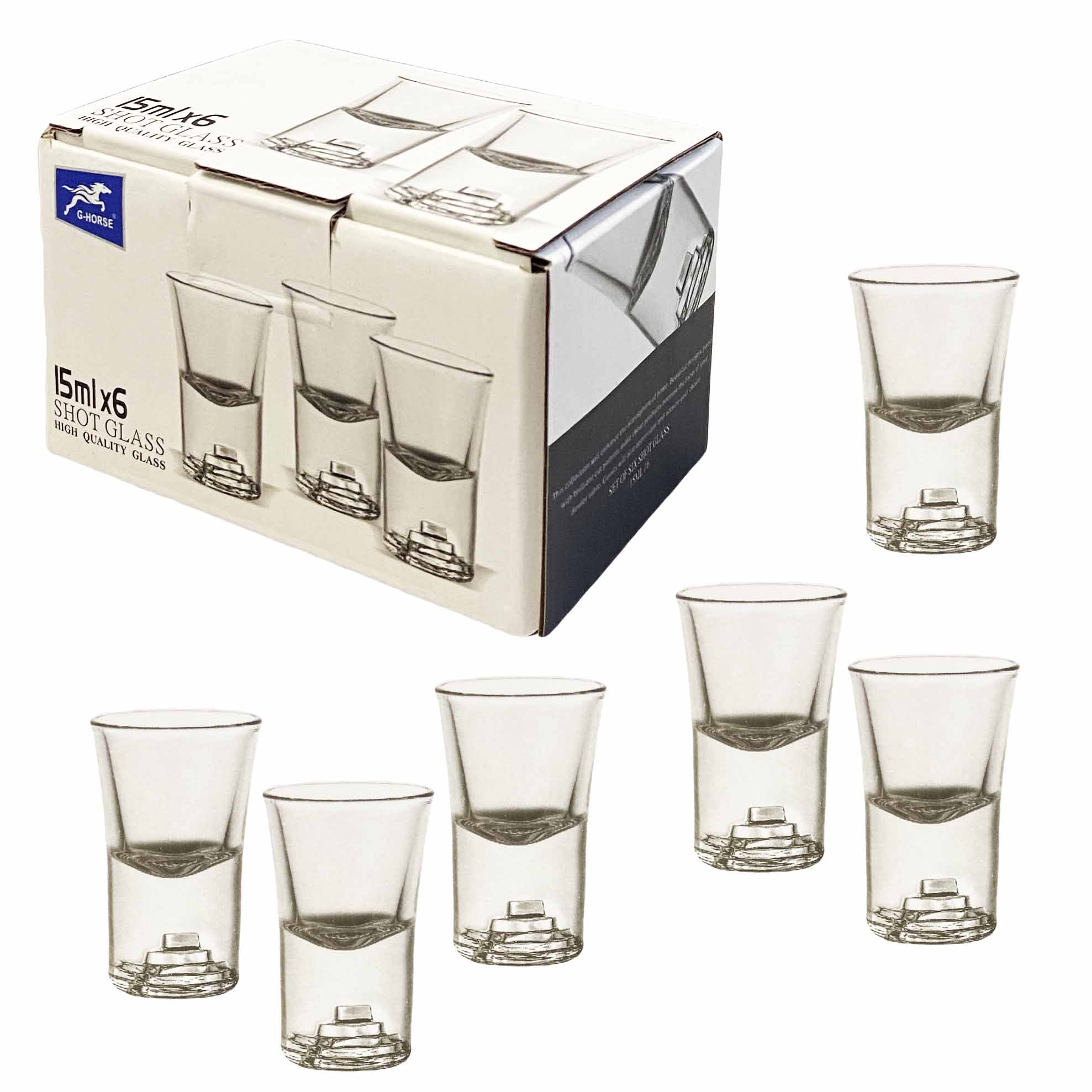 "G-Horse" Wodkagläser-Set aus 6 St., 15 ml (BM2101TV4-1)