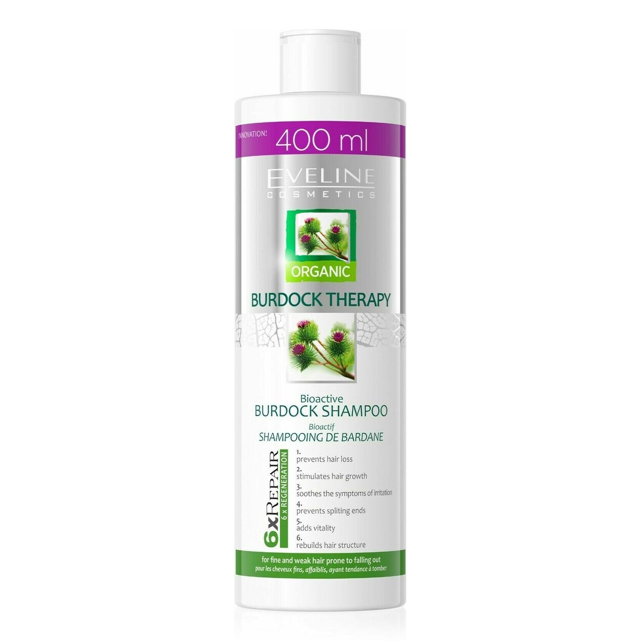 "Eveline" Active Shampoo "Burdok Therapy", 400 ml