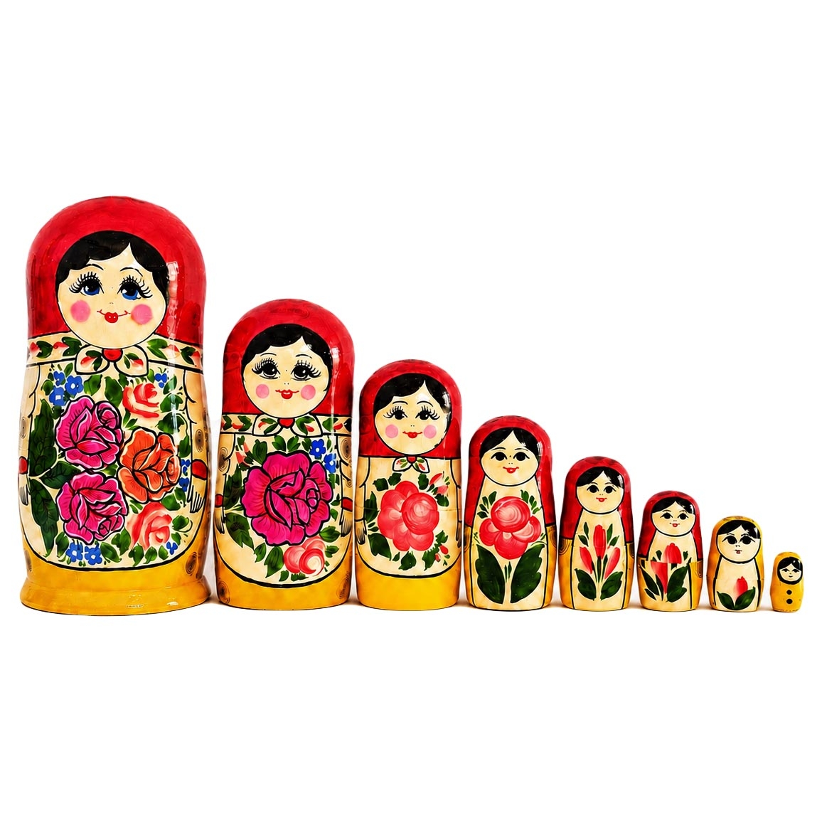 Матрёшка "Семёновская" 22 см (8 мест)