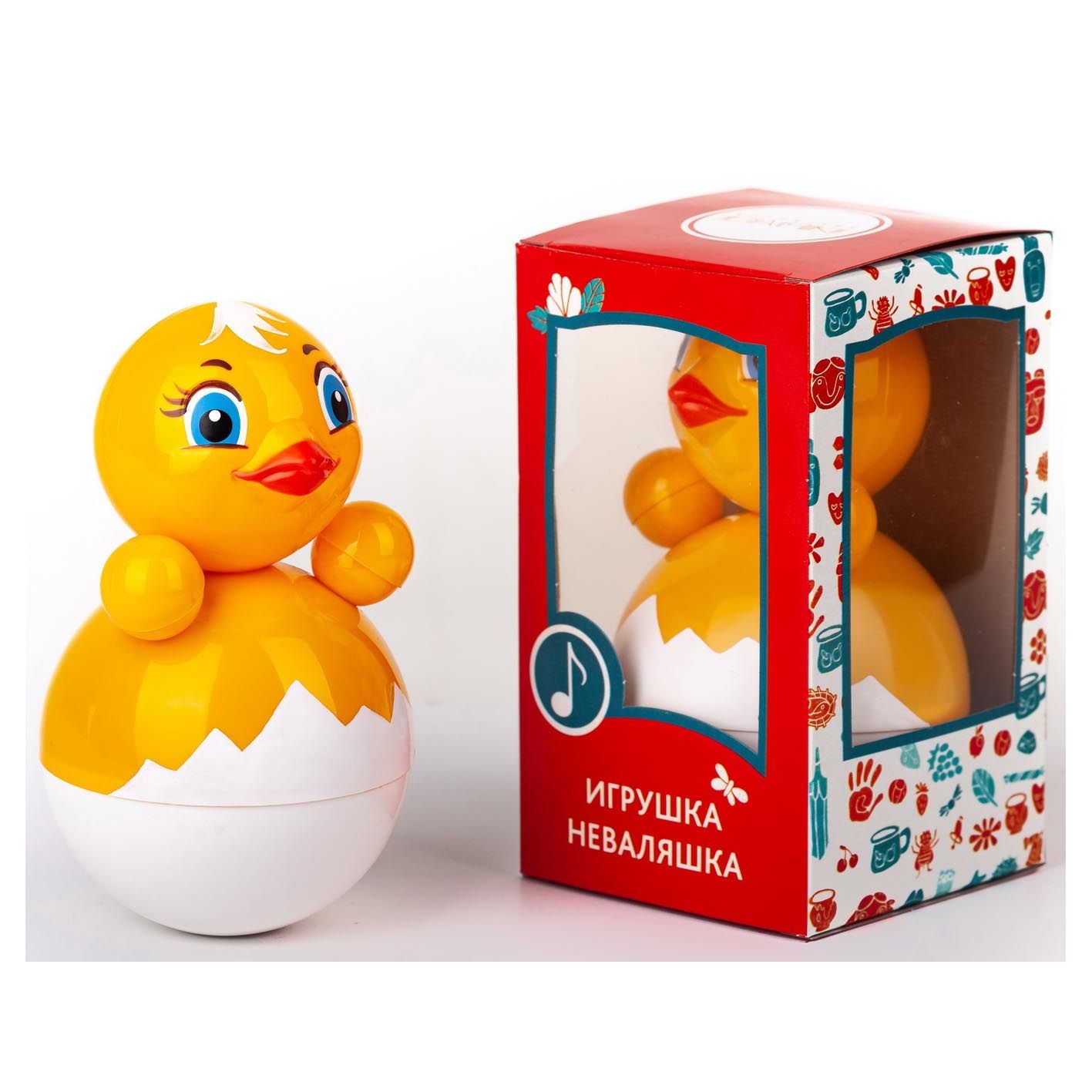 Неваляшка "Цыпленок", 15 см