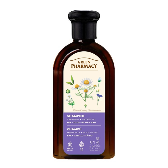 "Green Pharmacy" - Shampoo "Kamille- und Leinsamenöl", für farbige Haarе, 350 ml