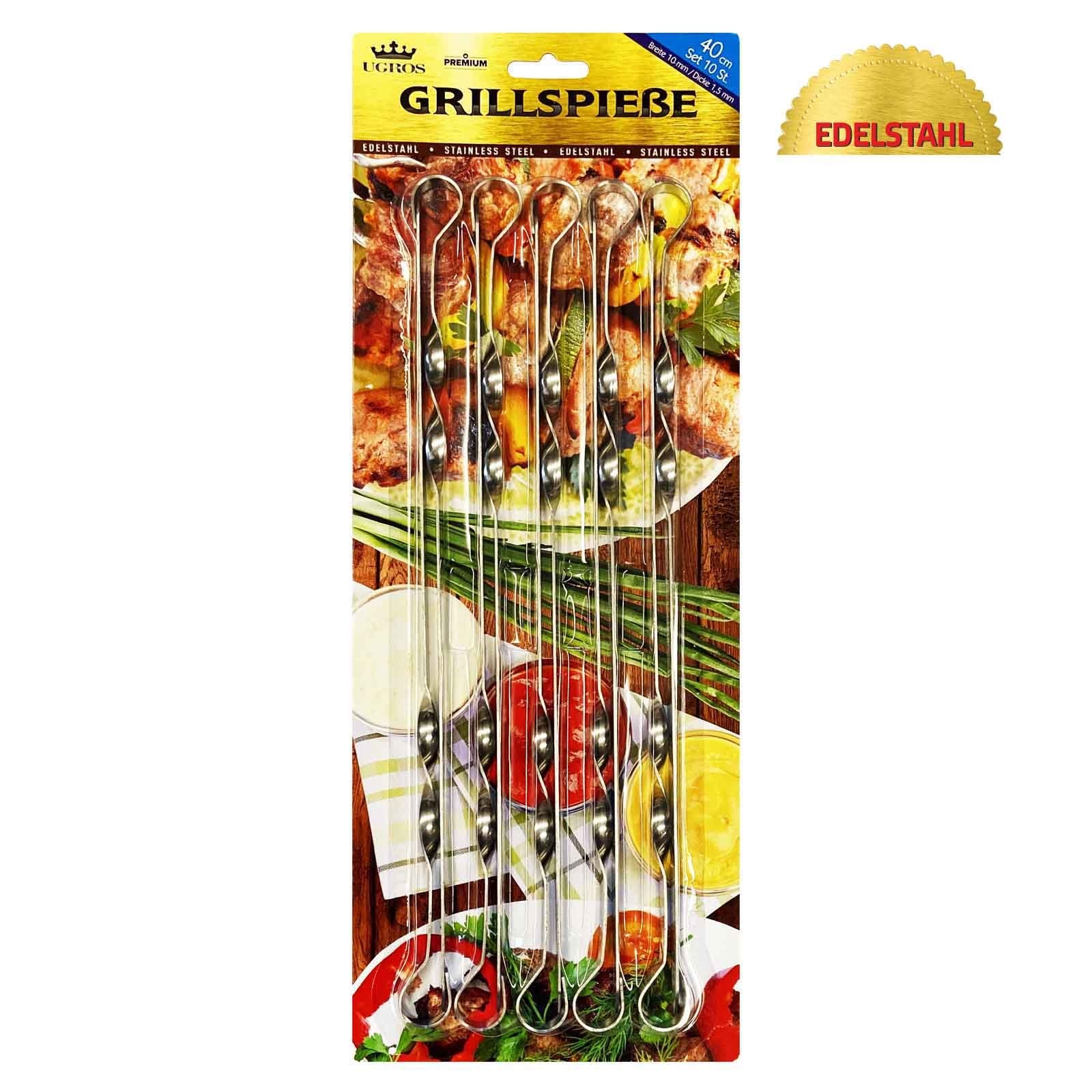 Grillspiesse 10 St. "Premium" 40cm х 1cm x 1,5mm