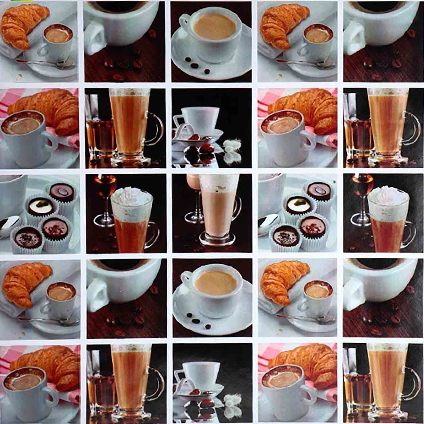 Клеенка "Классик", SJ094 (кофе и круассан), 20х1,4 м