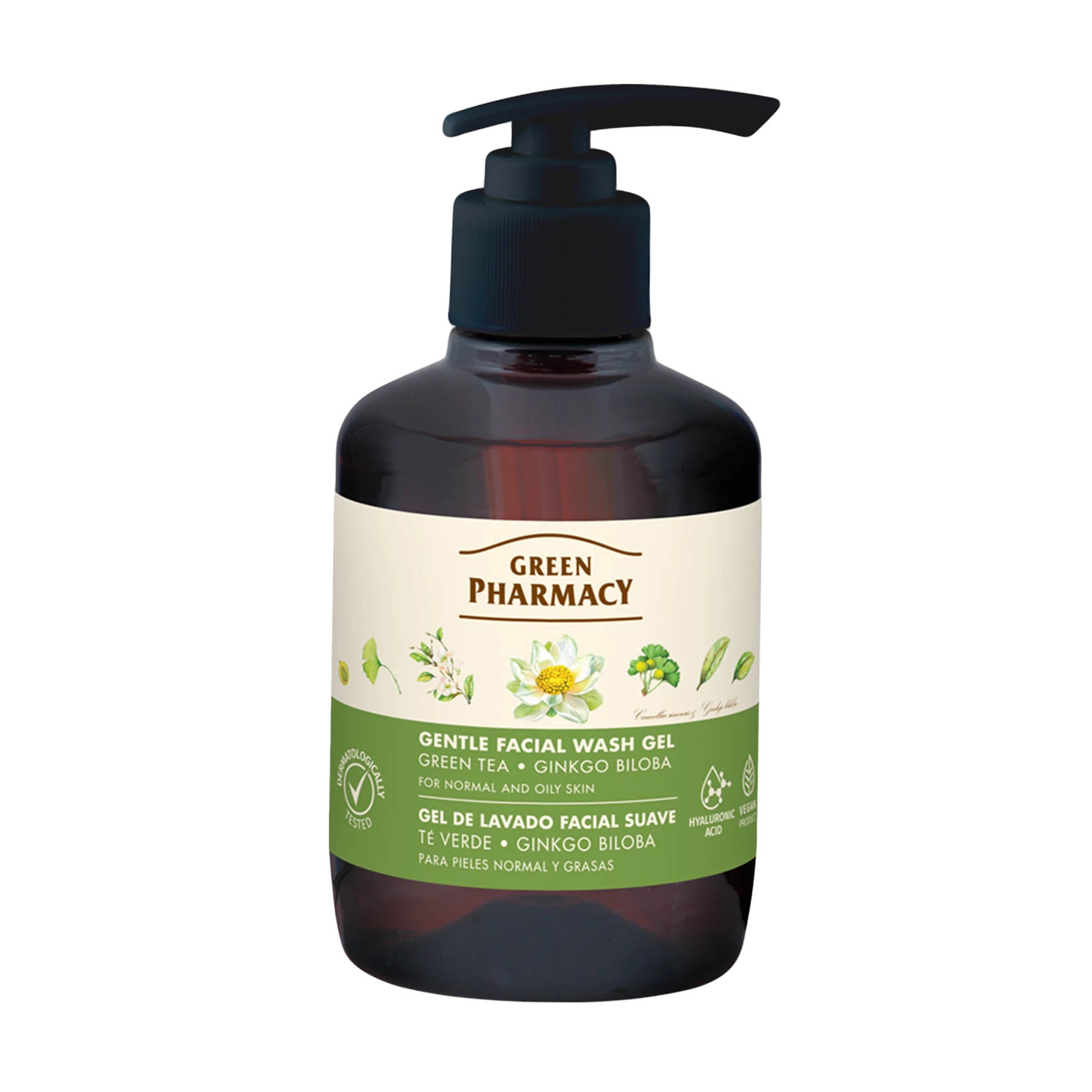 "Green Pharmacy", Sanftes Waschgel "Grüner Tee und Ginkgo biloba", 270 ml