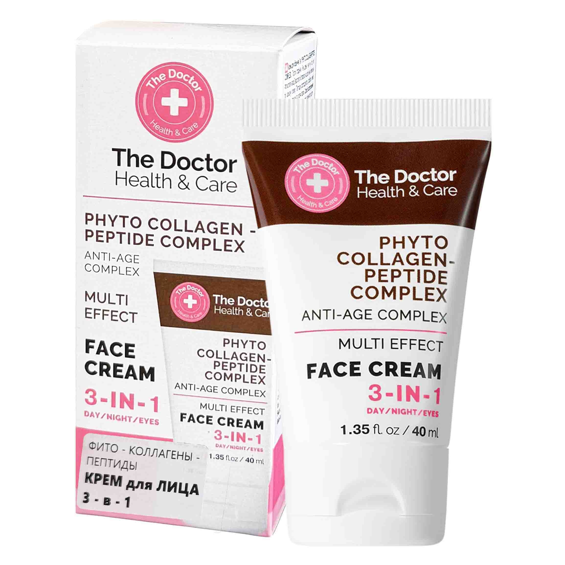 "The Doctor" Gesichtscreme 3-in-1 "Phyto collagen - Peptide Complex", Gegen-Aging-Komplex, 40 ml