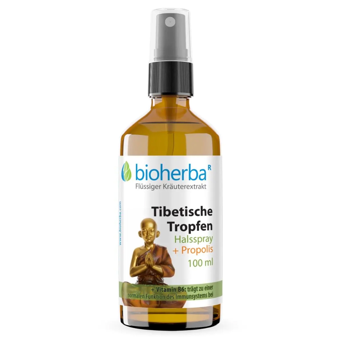 "Bioherba" - "Tibetische Tropfen" Halsspray mit Propolis, 100 ml