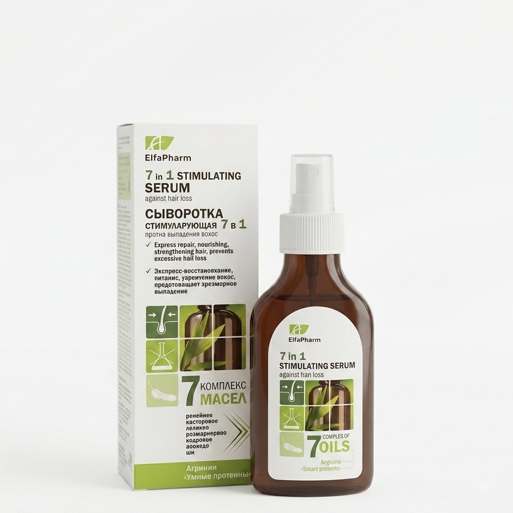 "Elfa Pharm" Haarserum 7 in 1 gegen Haarausfall mit Wachstumsaktivator, 100 ml