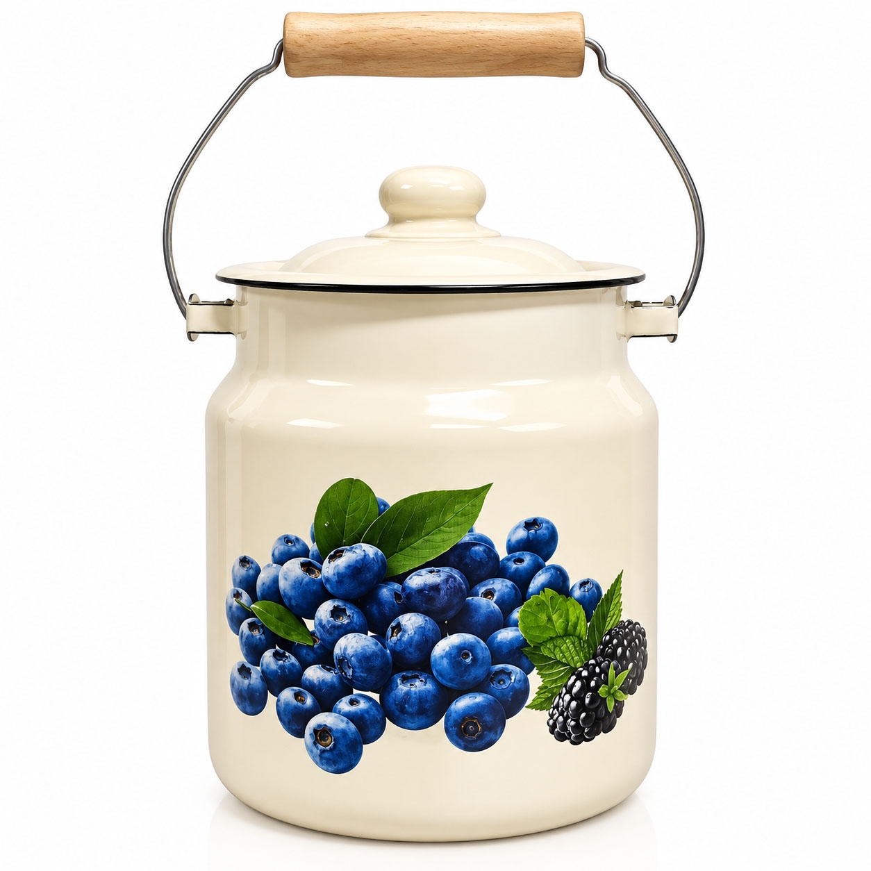 Transportkanne, emailliert, 3,5 L "Blaubeere"