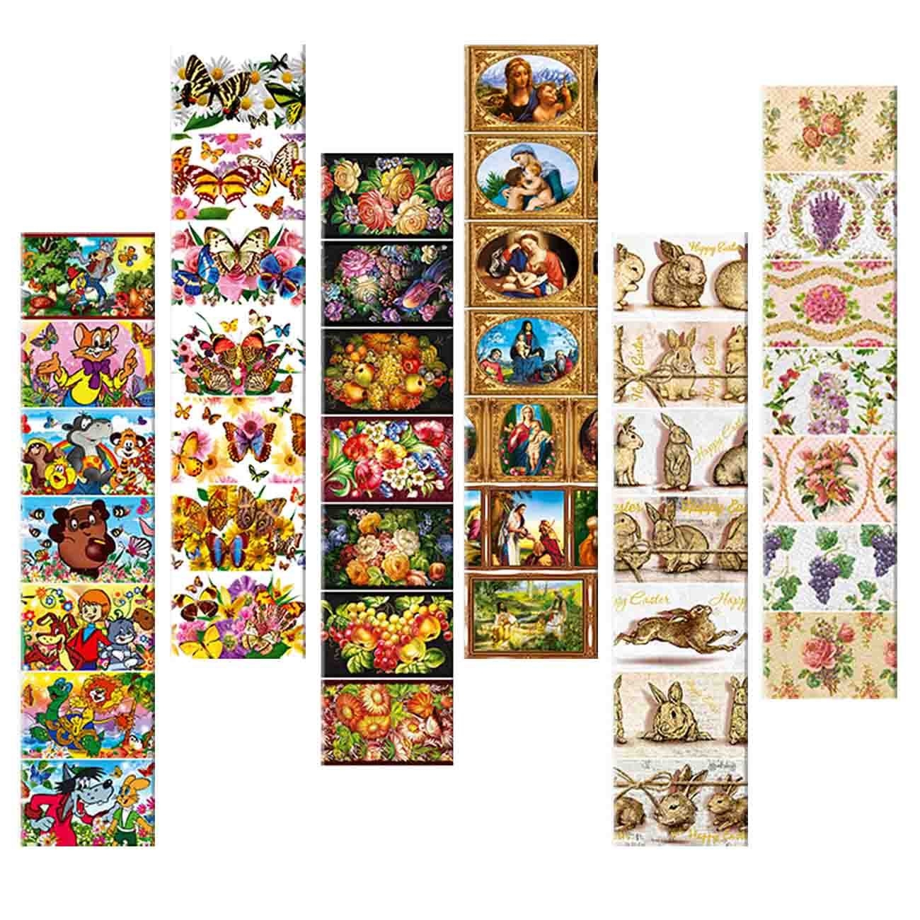 Thermoaufkleber in Streifen Set aus verschiedene Sorten