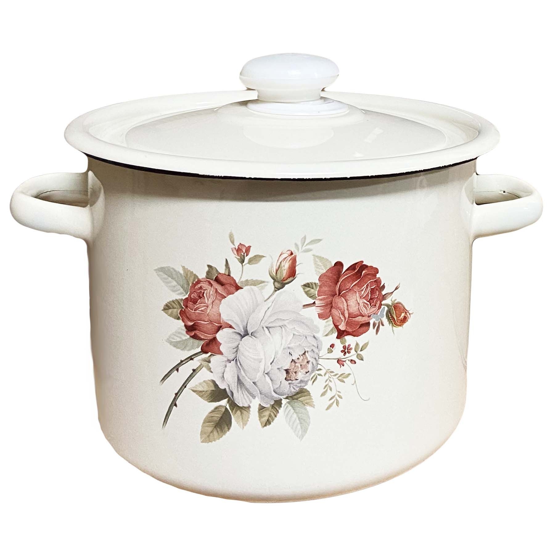 Topf, emailliert "Rosa", 5,5 L