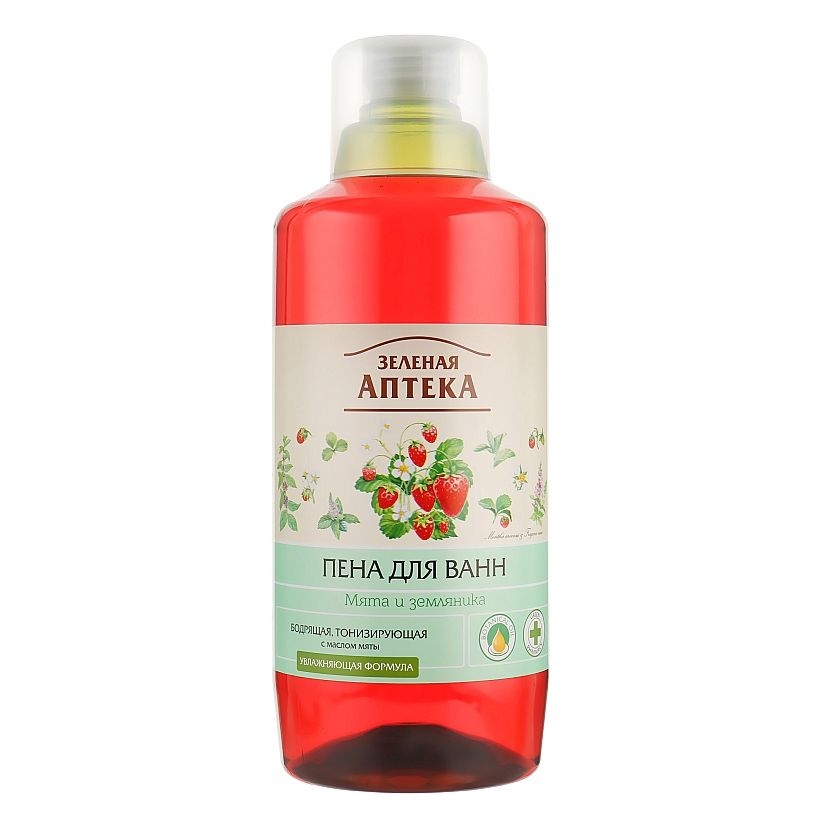 "Green Pharmacy" Badeschaum "Minze und Erdbeere", 1 L