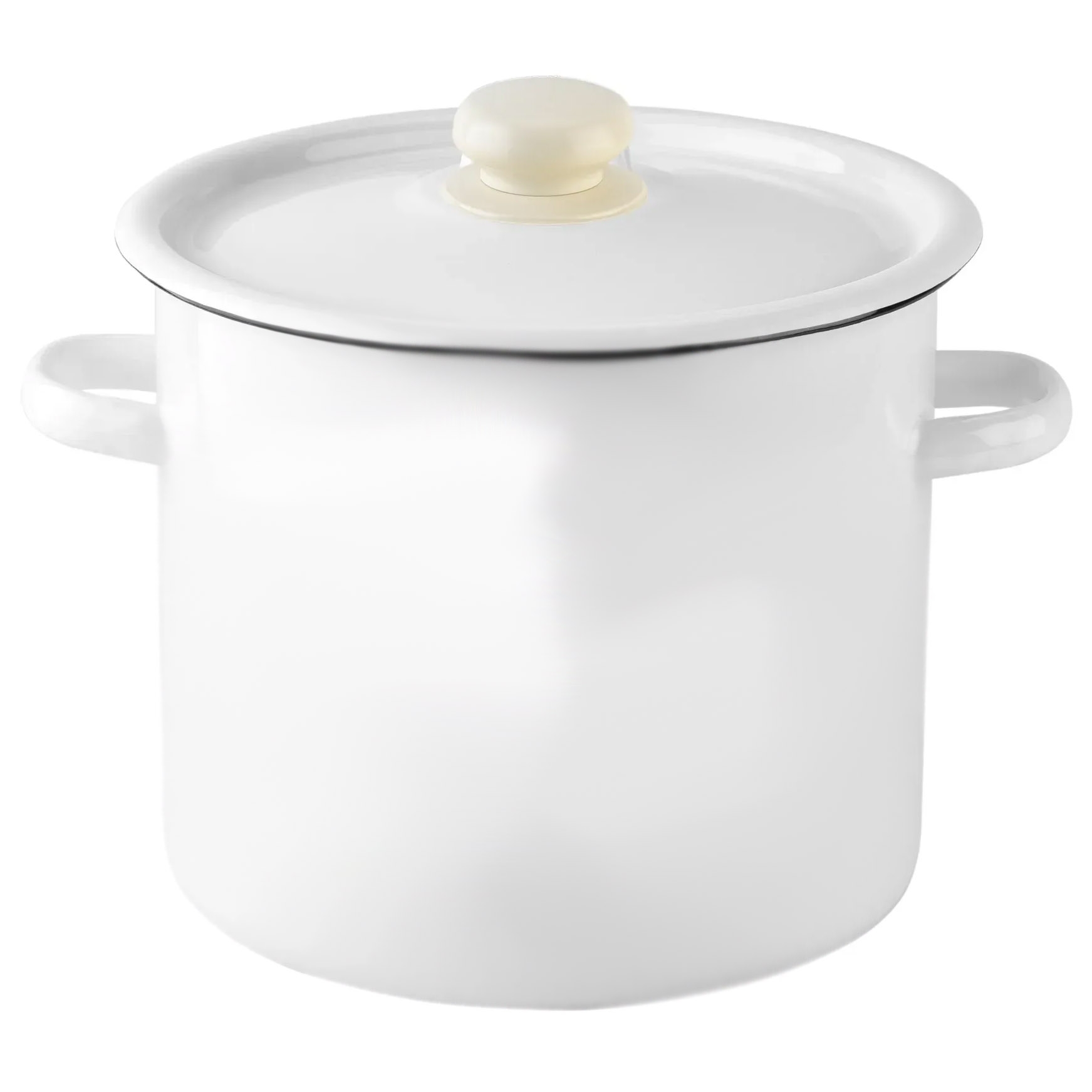 Topf, emailliert "Weiß", 7,0 L