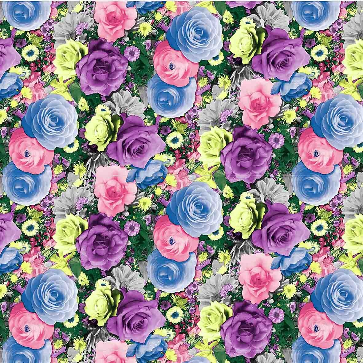 Клеенка "Классик", SJ401C (разноцветные розы), 20х1,4 м