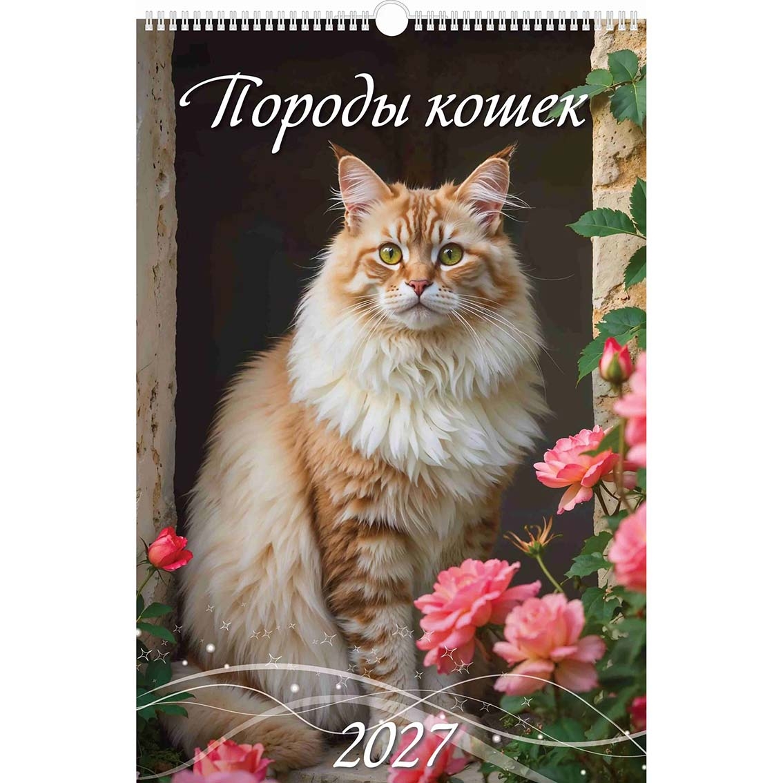 Wandkalender 2027, 32x48 cm - "Katzenrassen"