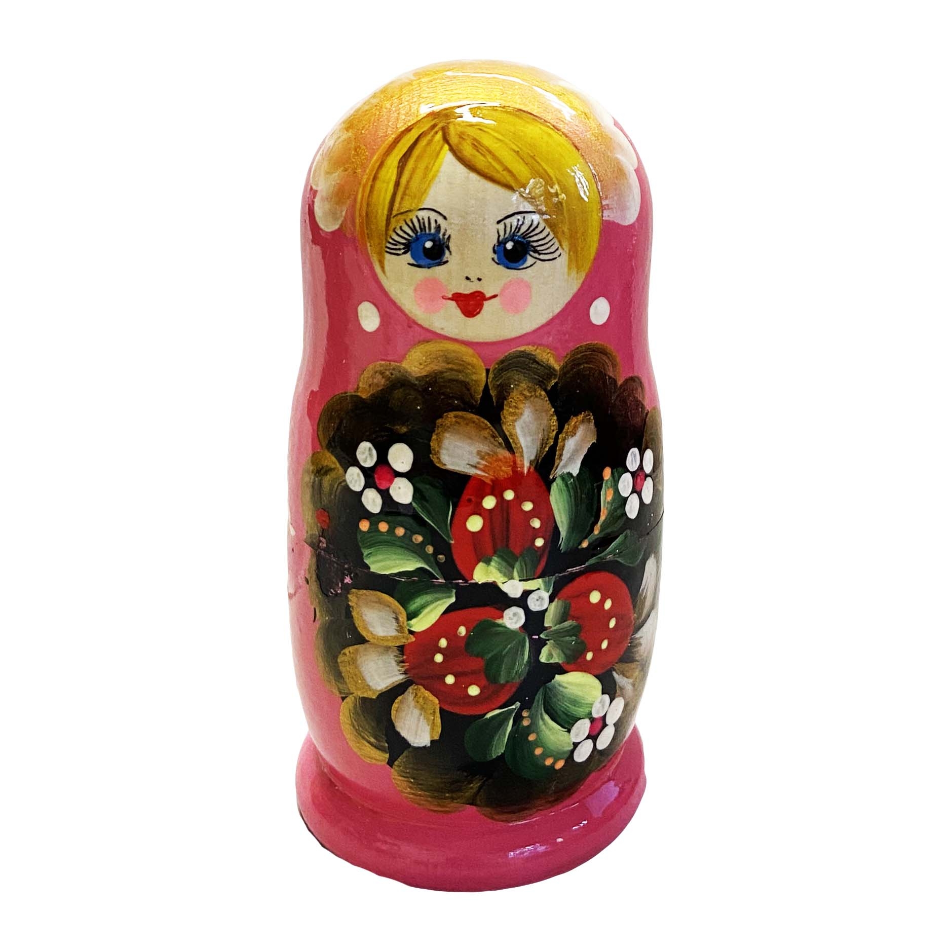 Matröschka "Volksmalerei", "Rose mit Beeren", 10-12cm (5 Figuren)