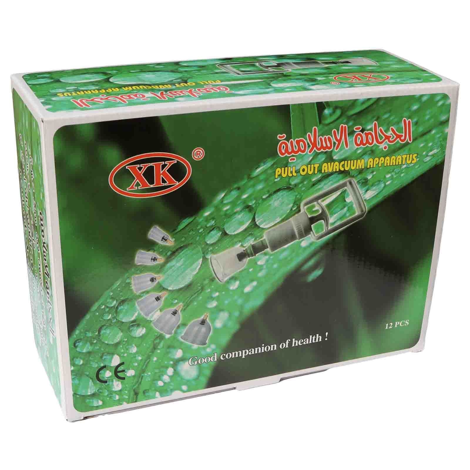 Schröpfköpfe (PVC) mit Pumpe, Set aus 12 St.