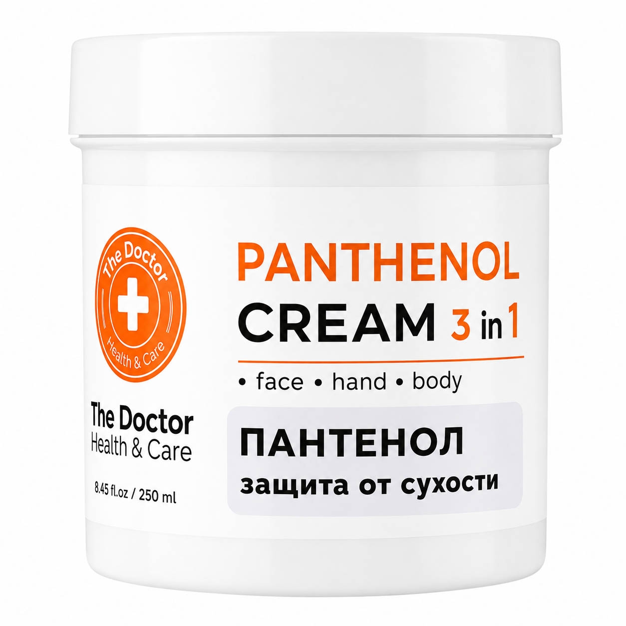 "The Doctor" Creme 3in1 "Panthenol" für Gesicht, Körper, Hände, 250 ml