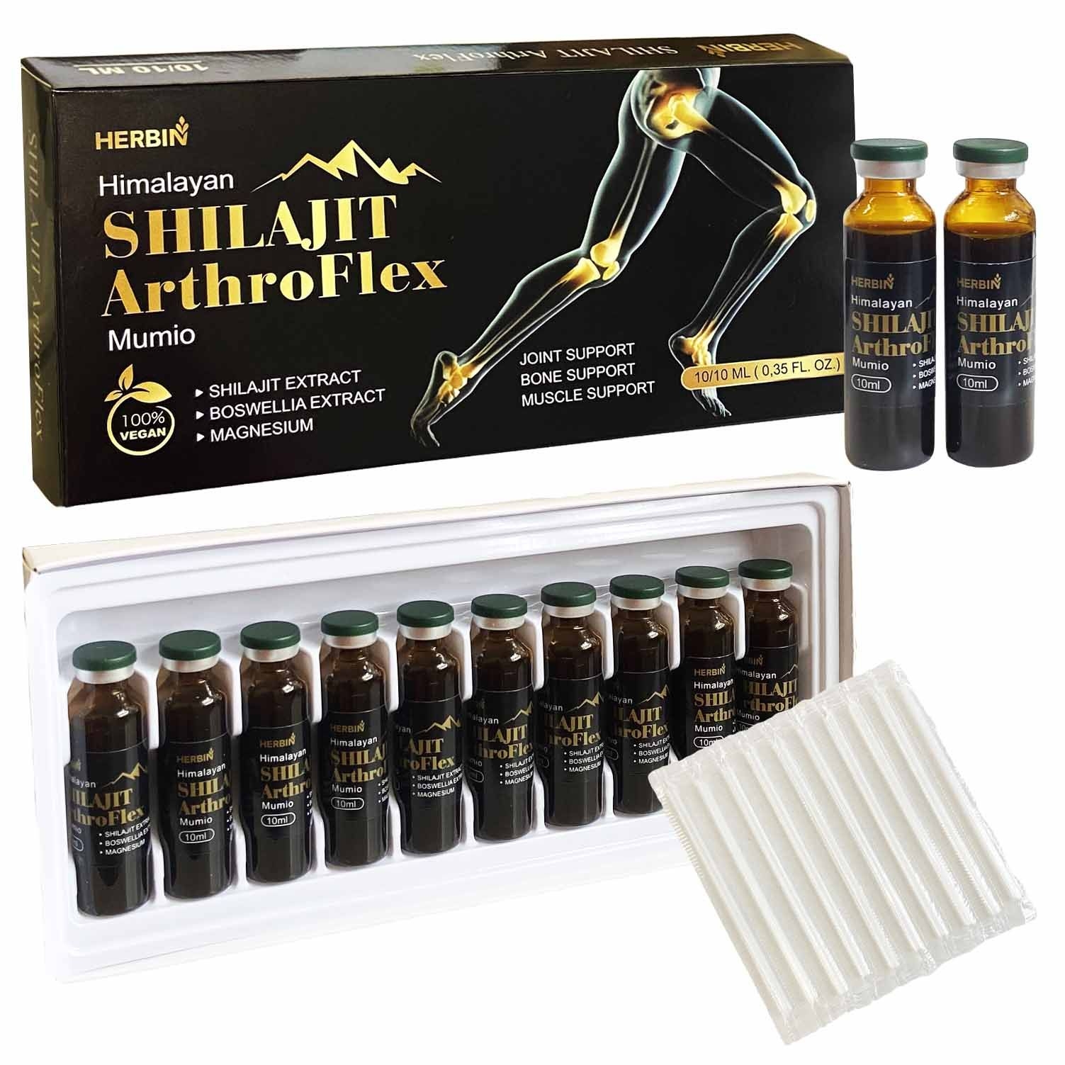 "Herbin" Shilajit Mumijo "Artro Flex", Fläschchen 10x10 ml