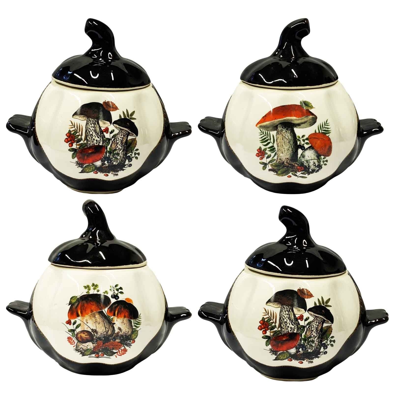 Keramiktopf, verschiedene Sorten, mit Griffen, 750 ml, Set aus 4 St.