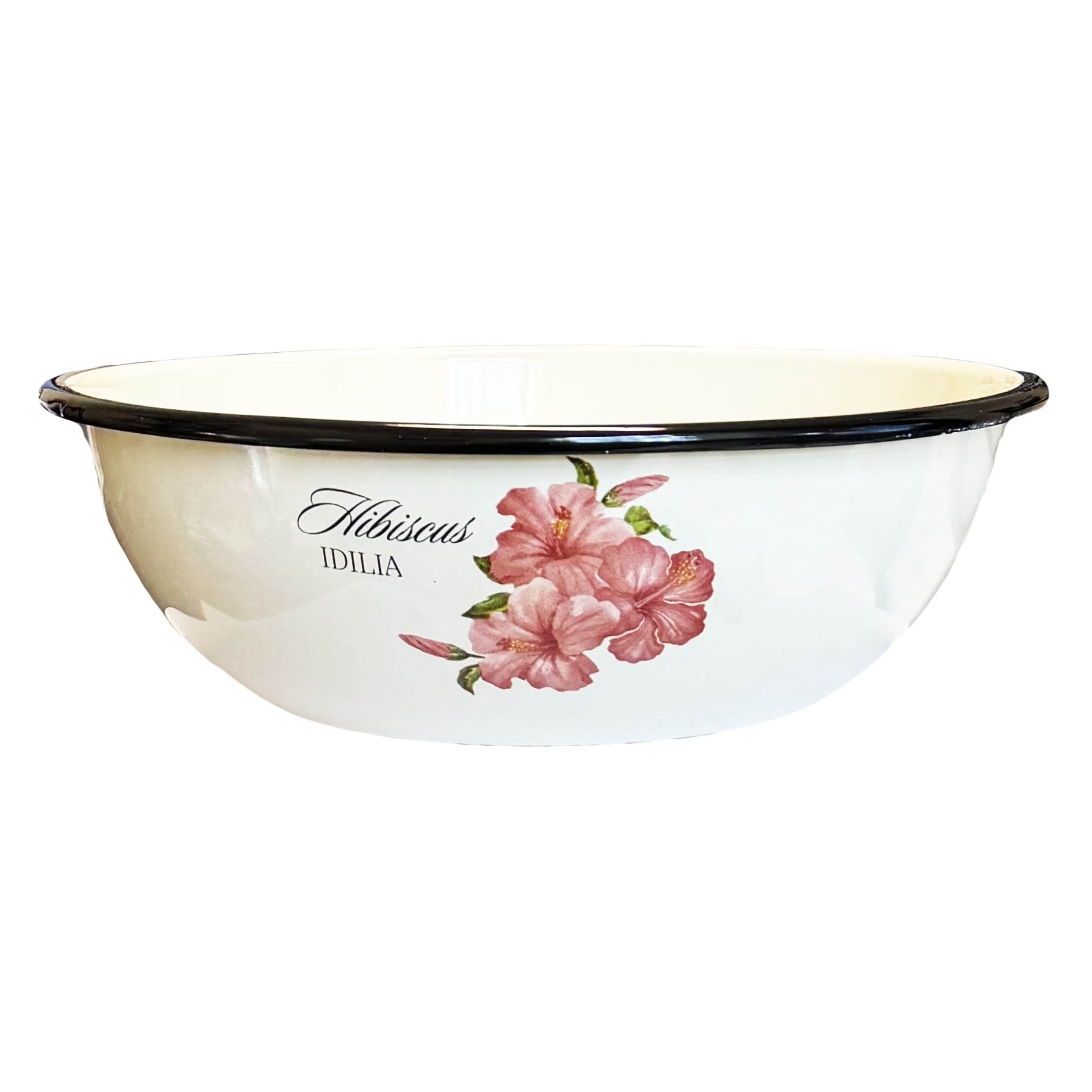 Миска эмалированная  2,5 л - "Hibiscus Idilia" (гибискус)