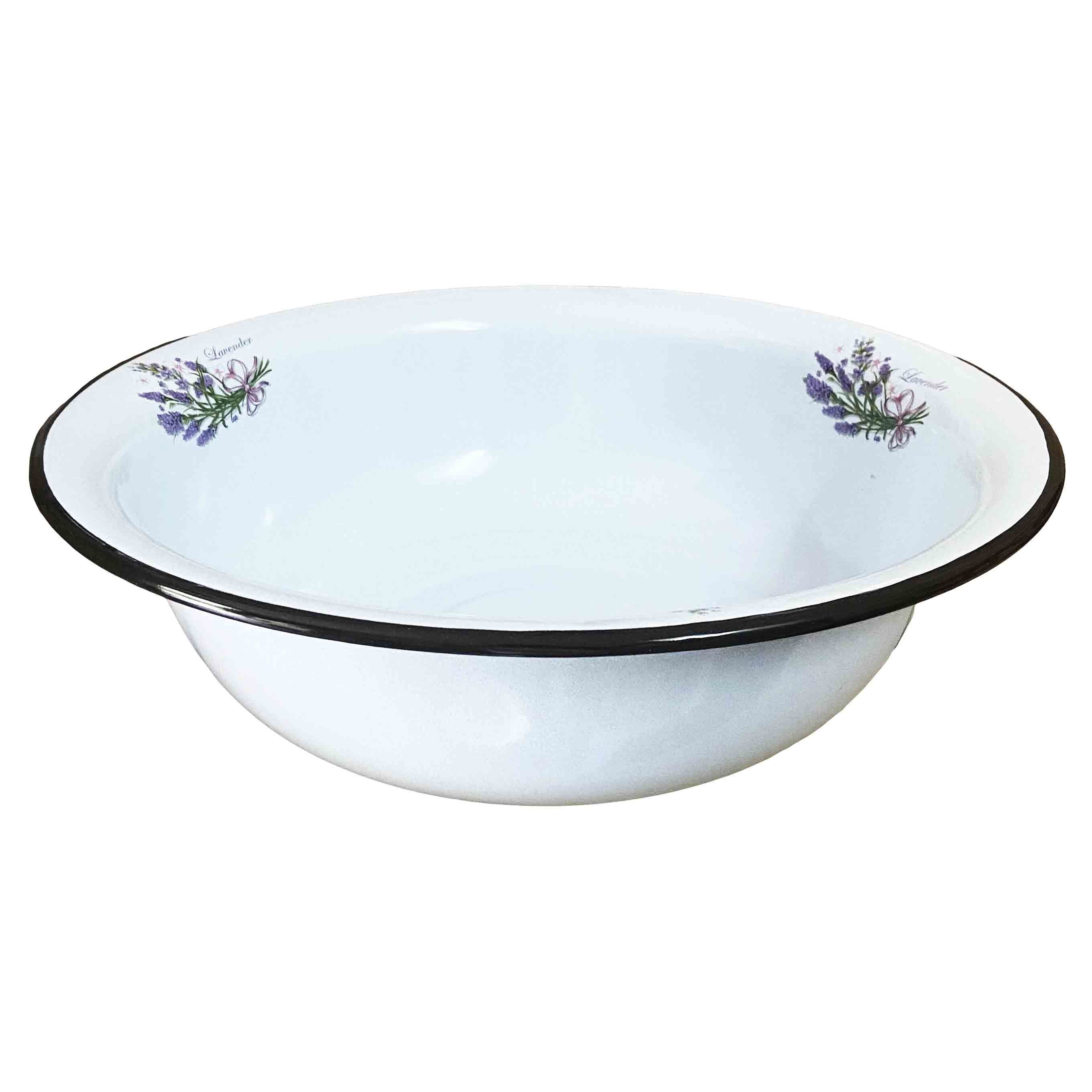 Таз, эмалированный, "Букет лаванды", 9,0 л