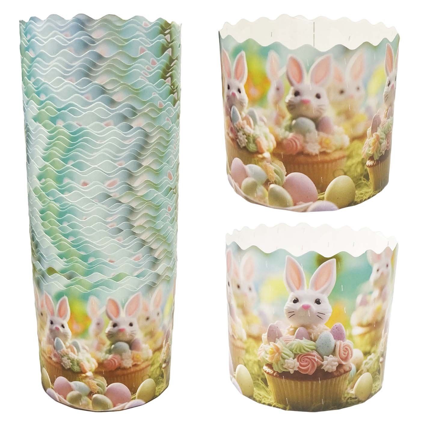 Backform für Osterkuchen "Hase mit Ostermuffin", 250 g, 90x85 mm, (9)