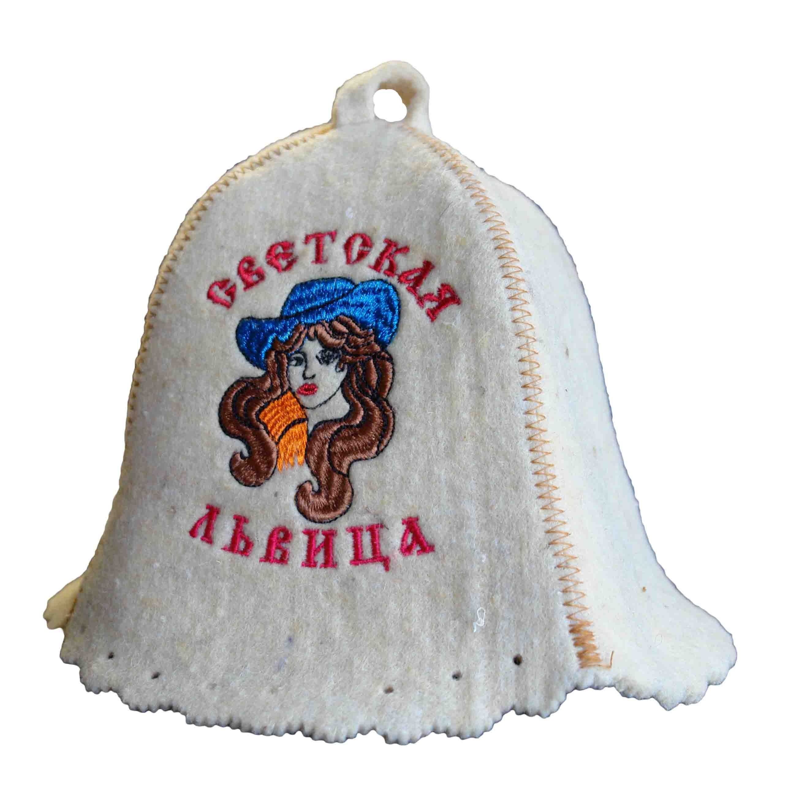 Шапка для сауны, "Светская львица"