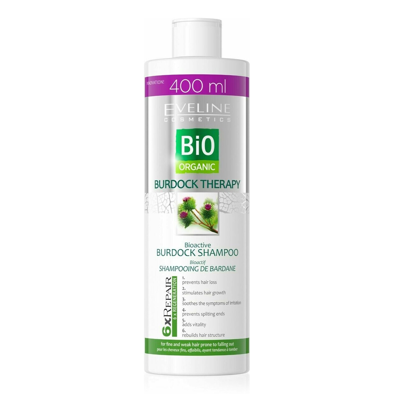 "Eveline" Shampoo "Burdok Therapy", 400 ml