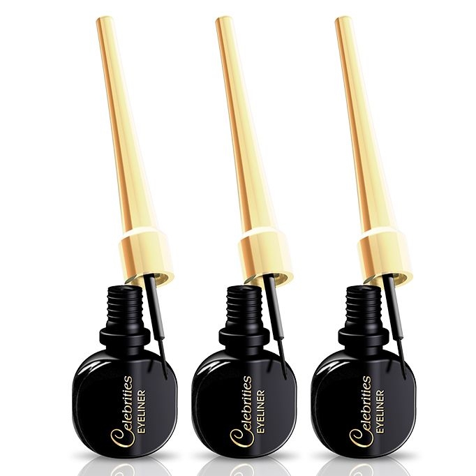 Eveline - Eyeliner "Celebrity" schwarz, Bündel 3 St.