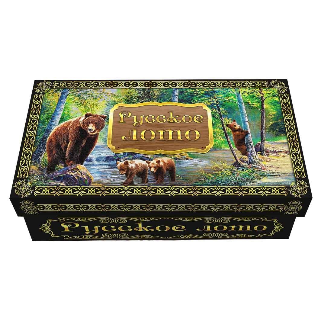 Brettspiel "Russkoe Loto" in Karton "Bären"