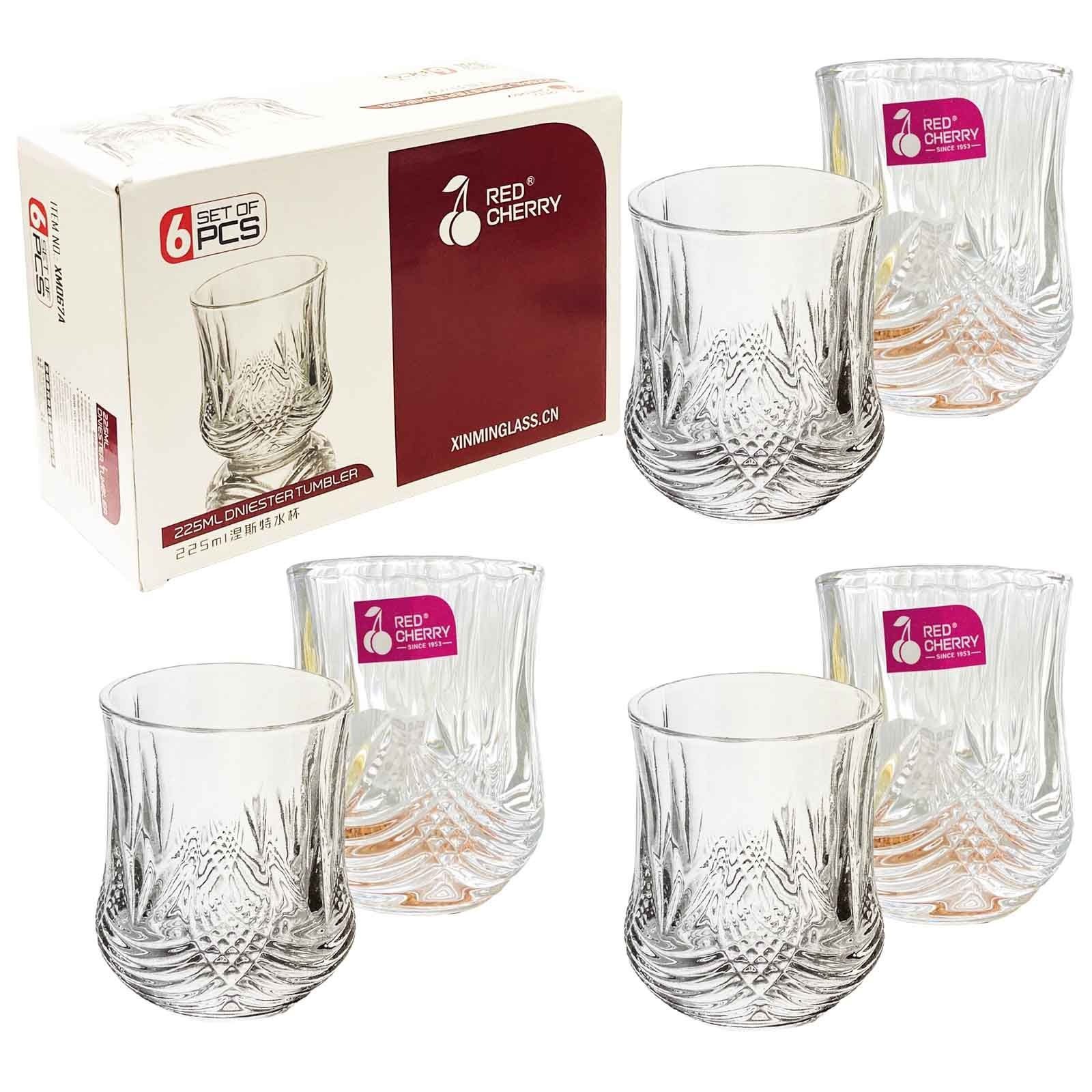 Set aus 6 Gläsern, Whiskeygläser "Dniester" 225 ml (XM067A)