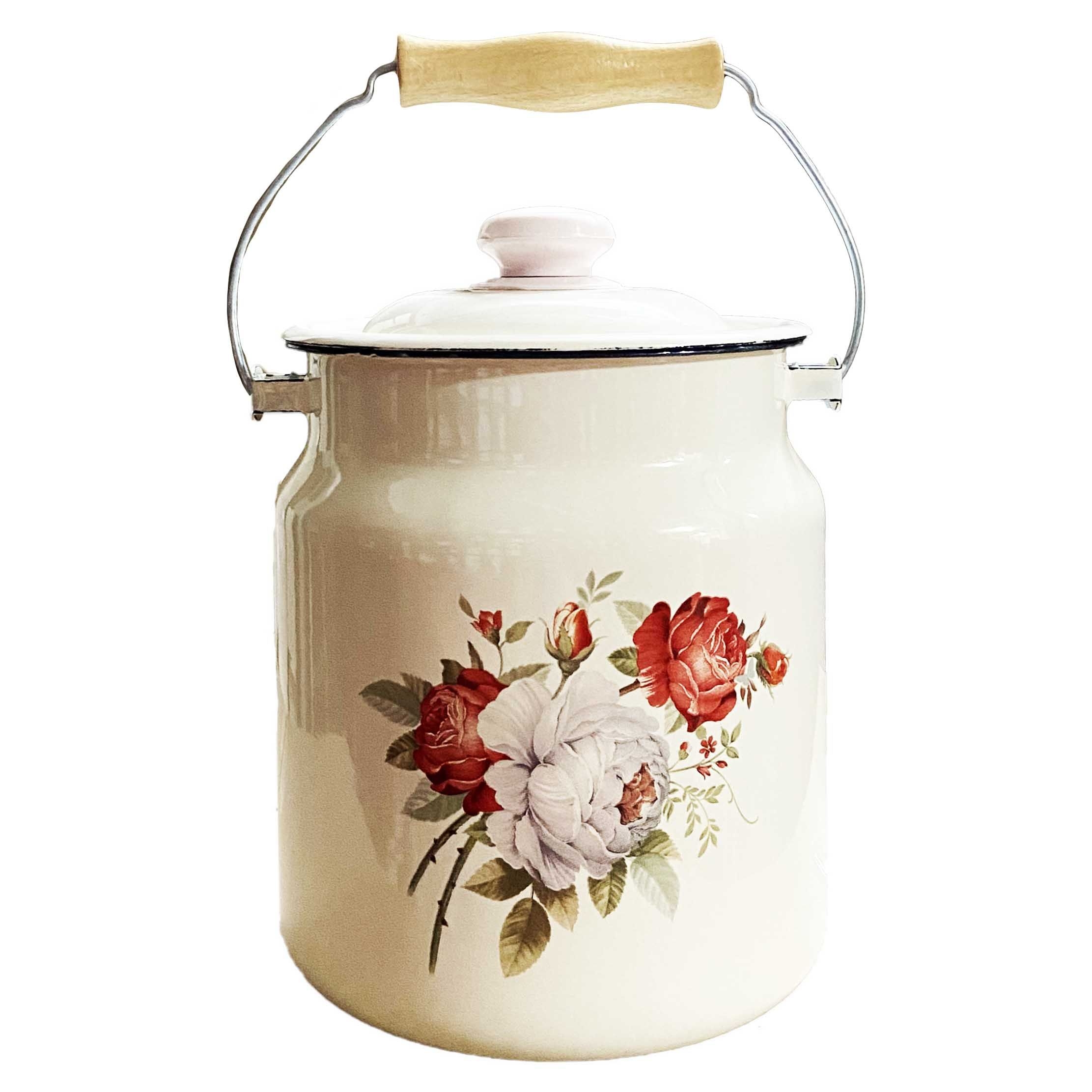 Transportkanne, emailliert, 3,5 L "Rosa"