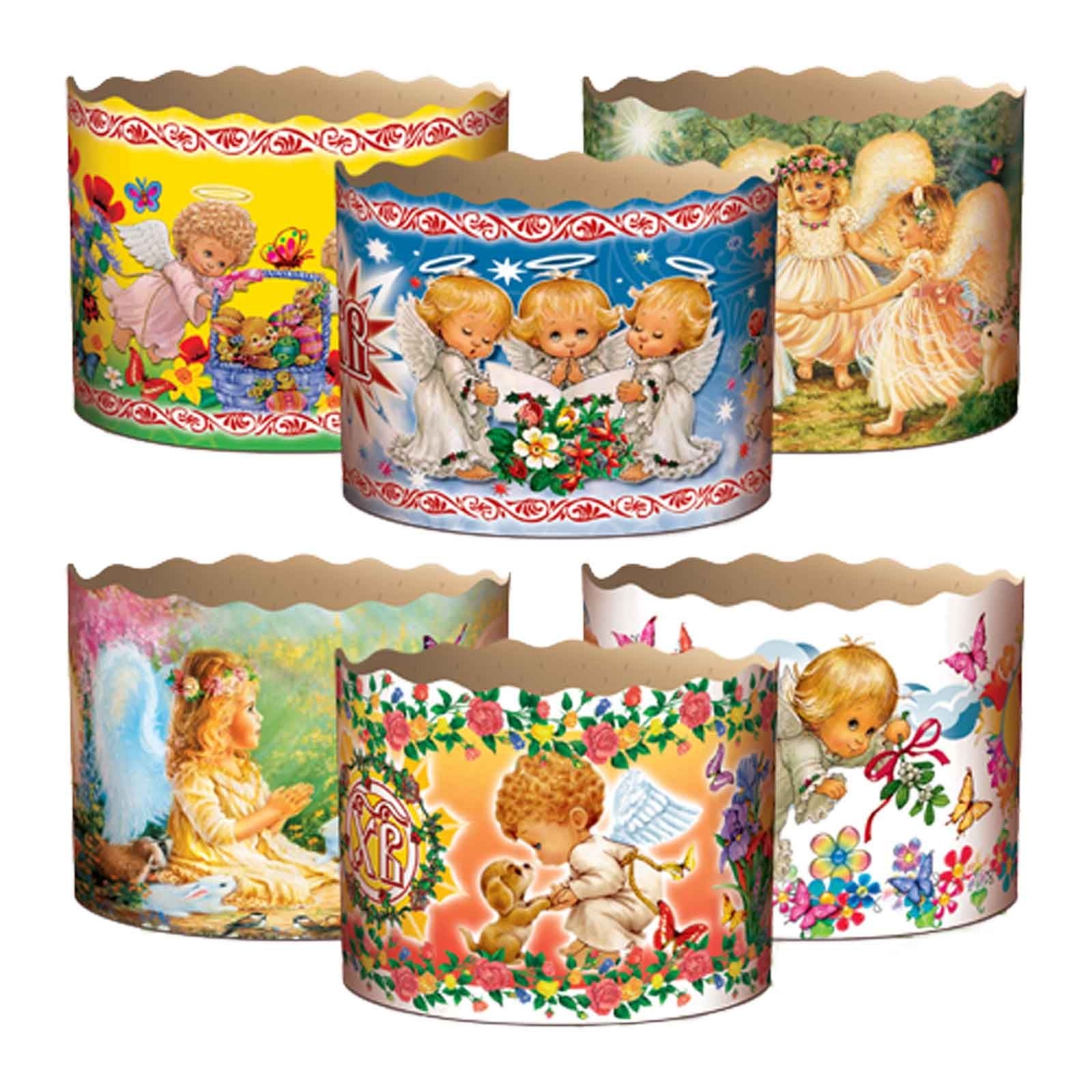 Backform für Osterkuchen "Engel Assorti", 350 g, 110х85 mm